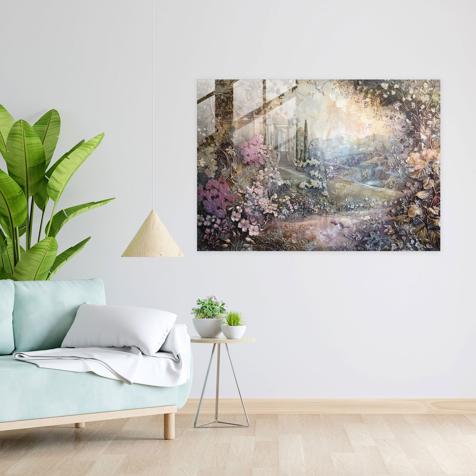 Rokoko Tarzı Resim Modern Sanat - Kanvas Tablo Cam Tablo Modern Sanat