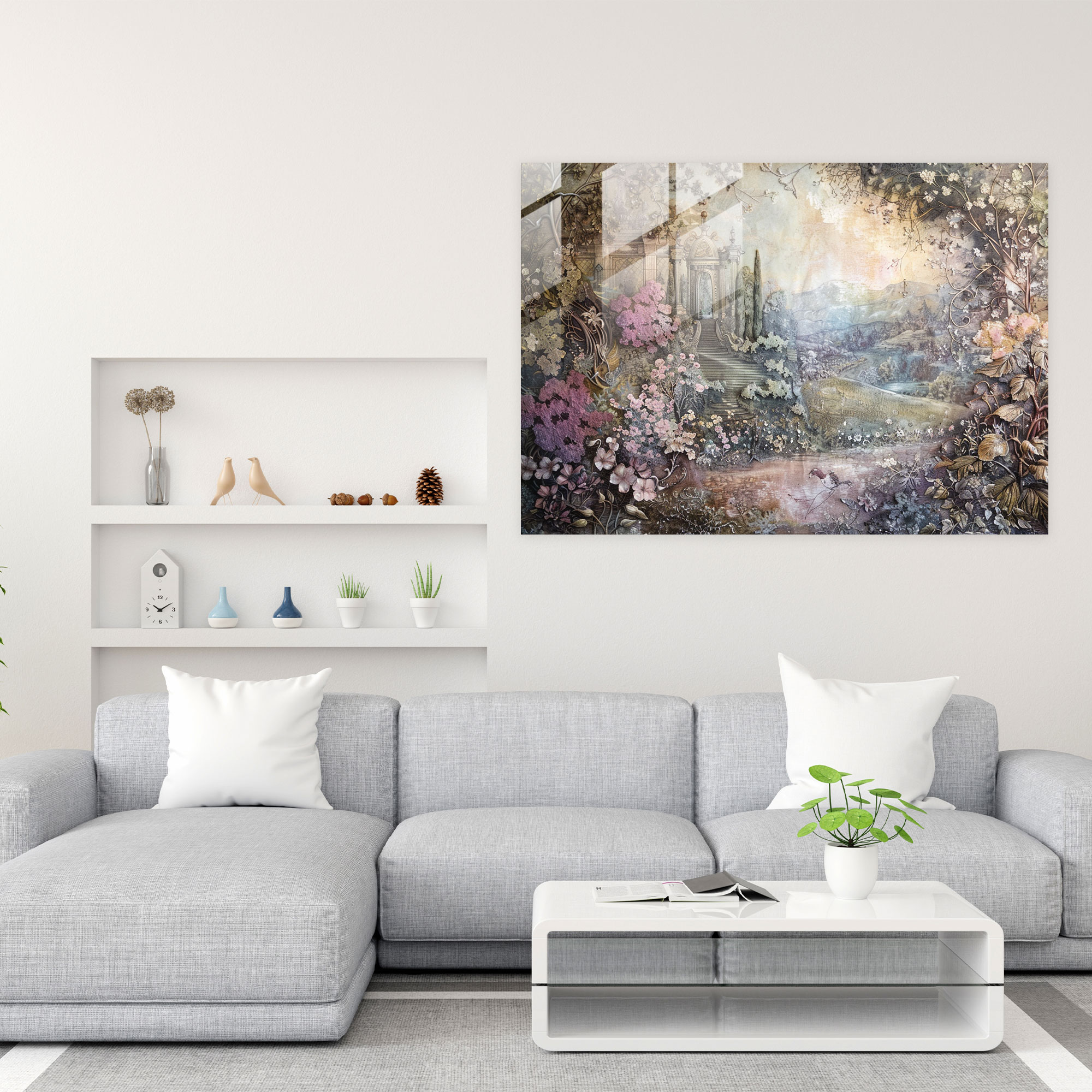 Rokoko Tarzı Resim Modern Sanat - Kanvas Tablo Cam Tablo Modern Sanat
