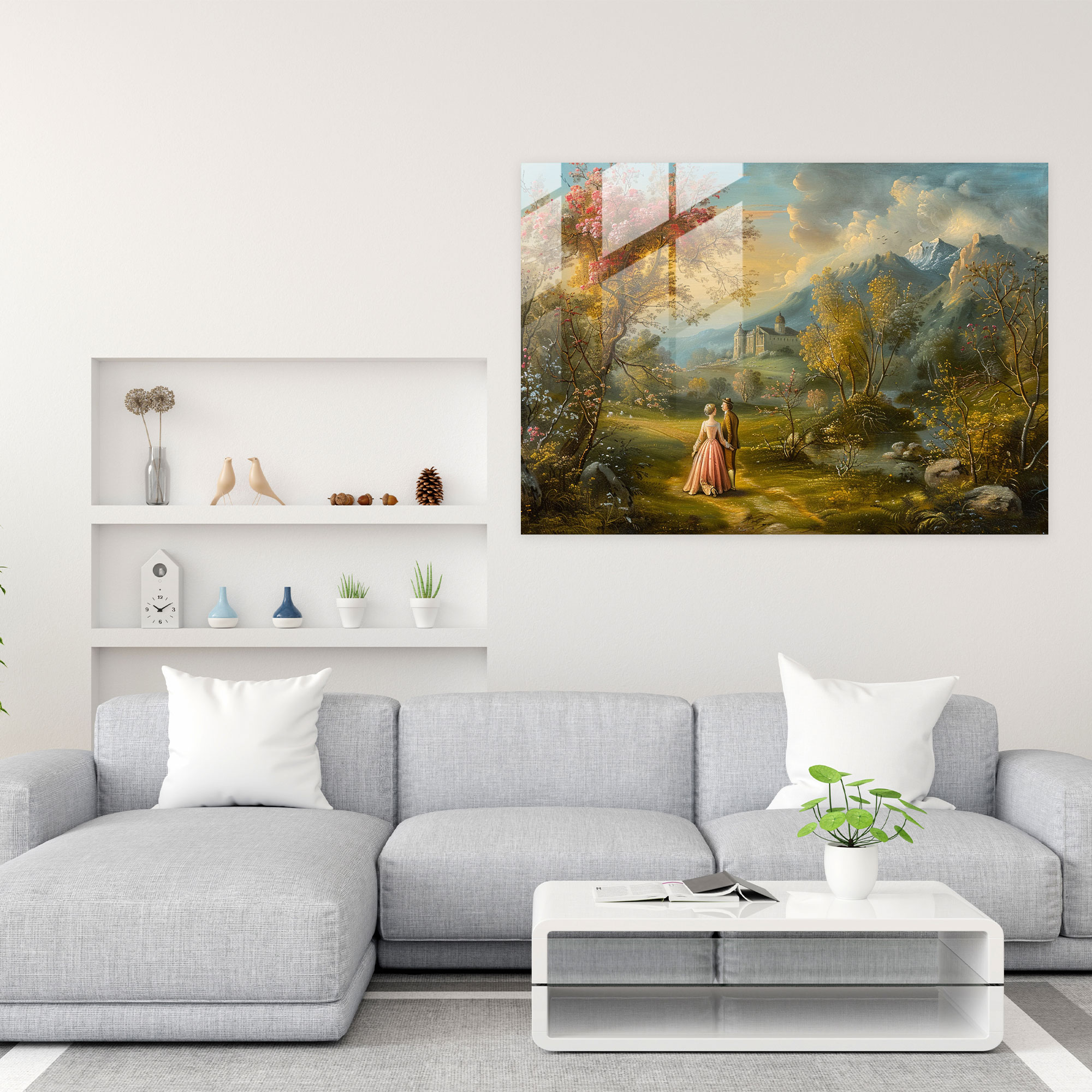 Rokoko Tarzı Tablo Ev Dekorasyonu - Modern Sanat ve Ev Dekorasyonu İçin Rokoko Tarzı Kanvas Tablo