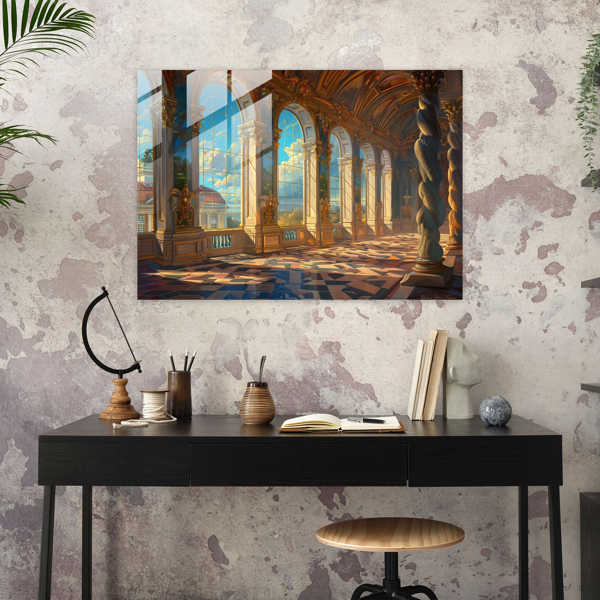 Rokoko Tarzı Tablo Duvar Dekorasyonu - Modern Sanat Duvar Dekorasyonu için Rokoko Tarzı Tablo