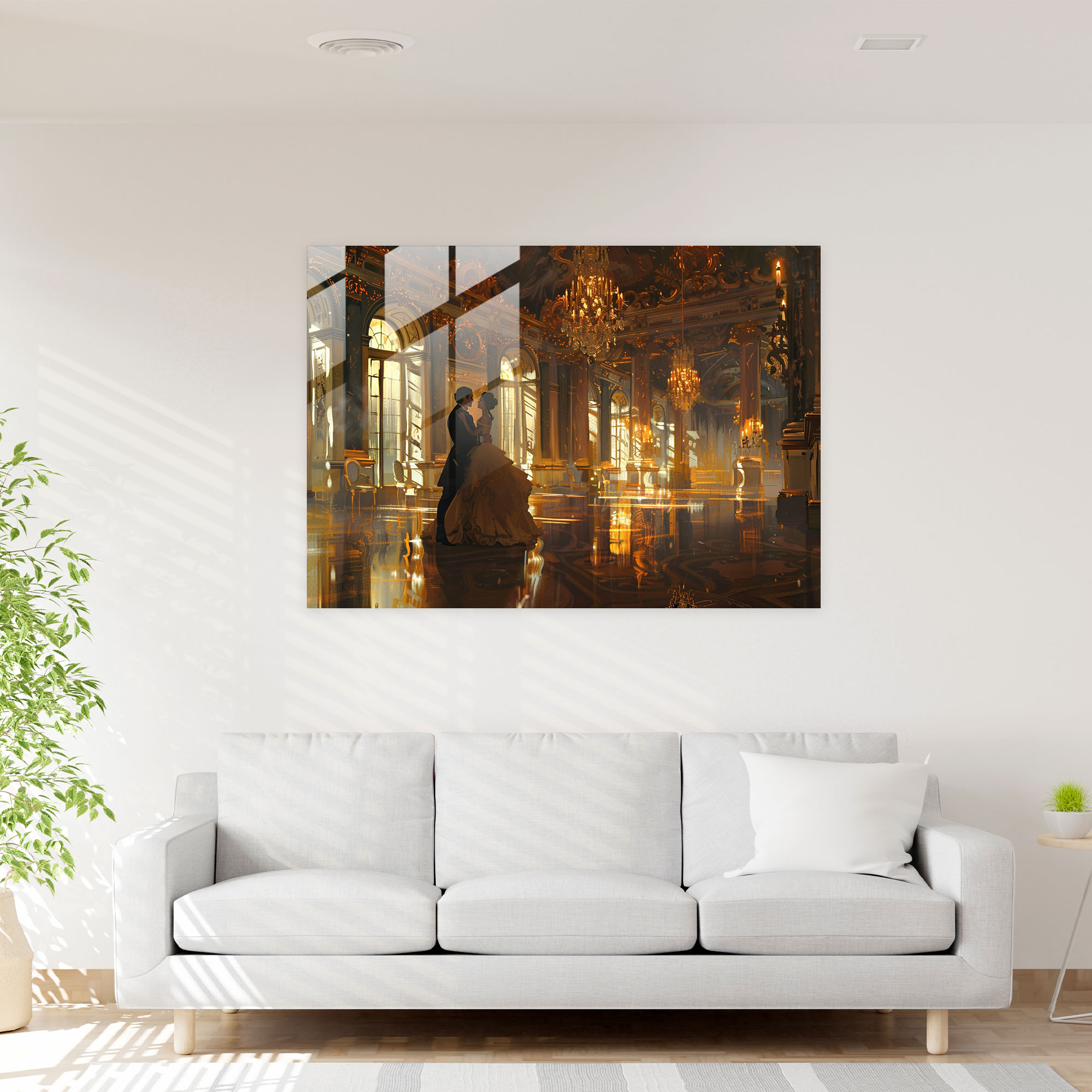 Rokoko Tarzı Resim Ev Dekorasyonu - Kanvas Tablo Modern Sanat Duvar Dekorasyonu