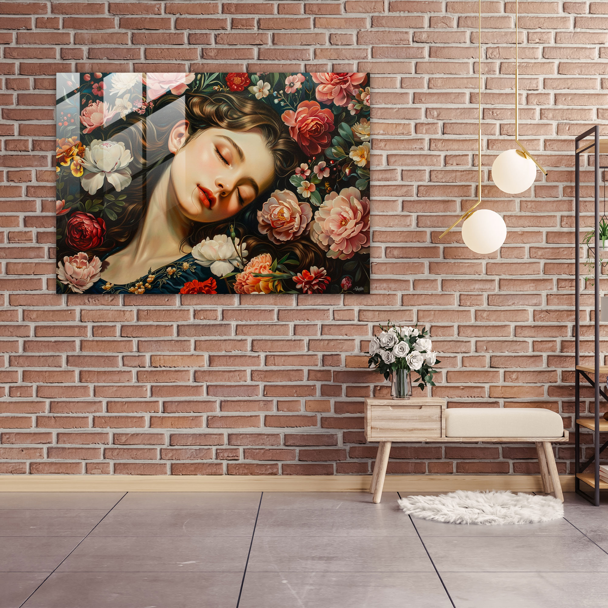 Rokoko Tarzı Resim Ev Dekorasyonu - Kanvas Tablo Cam Tablo Modern Sanat