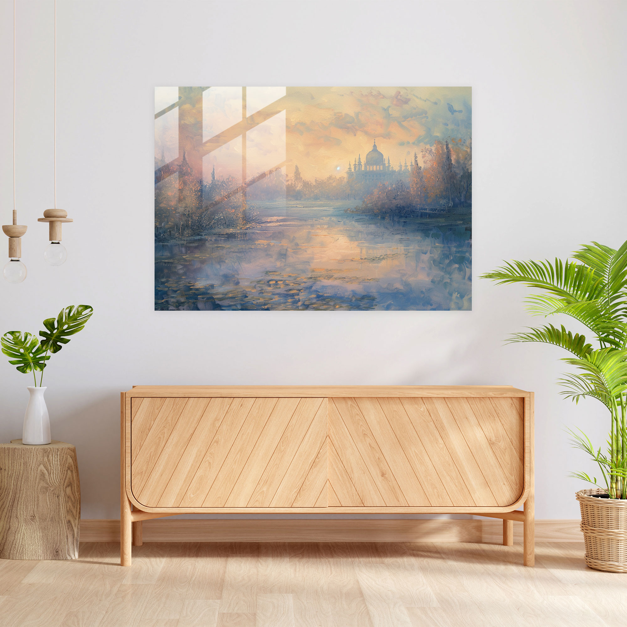 Rokoko Tarzı Tablo Cam Duvar Sanatı - Rokoko Tarzı Tablo Cam Sanatı Cam Duvar Sanatı Modern Sanat