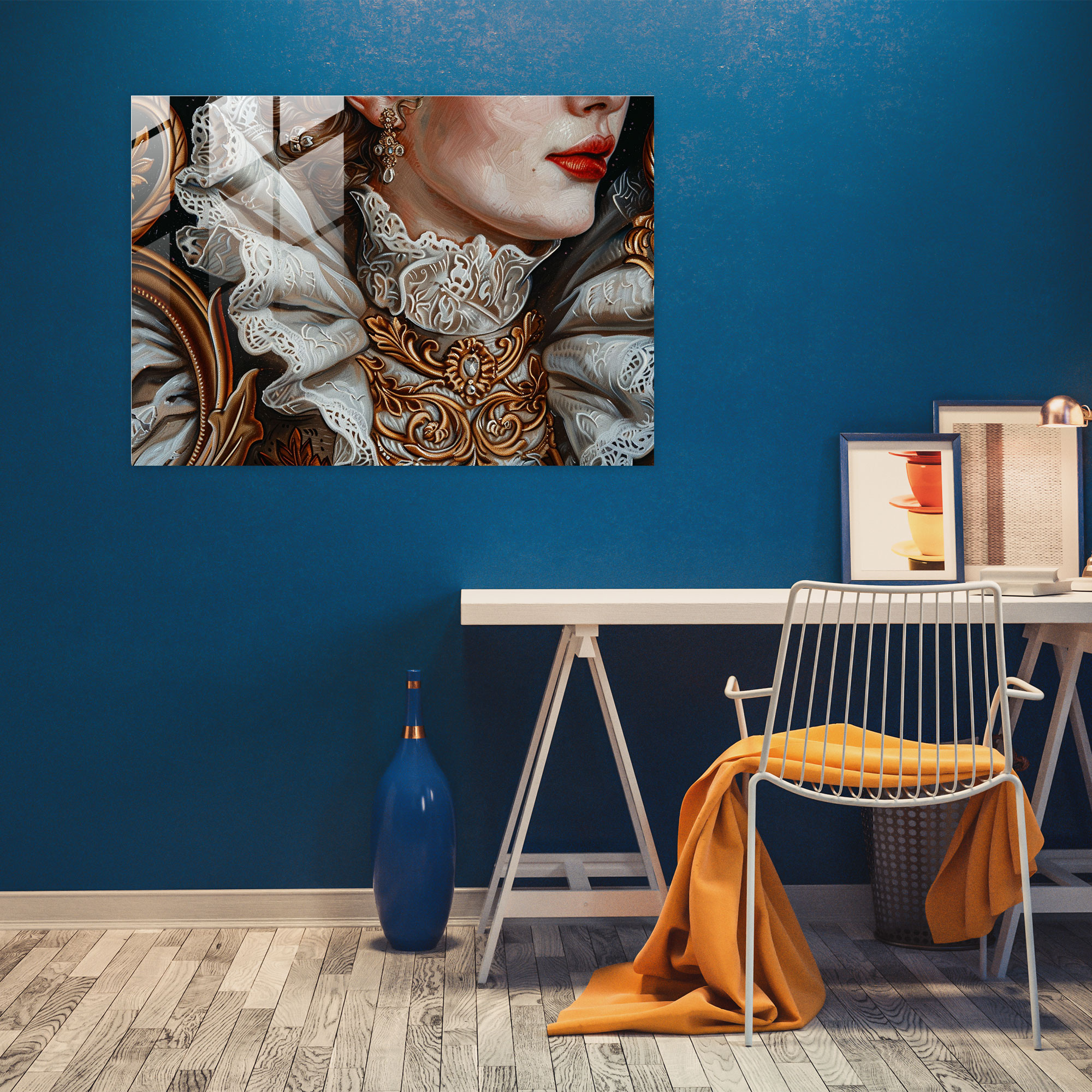 Rokoko Tarzı Tablo Modern Sanat - Rokoko Tarzı Tablo Modern Sanat Duvar Dekorasyonu Ev Dekorasyonu