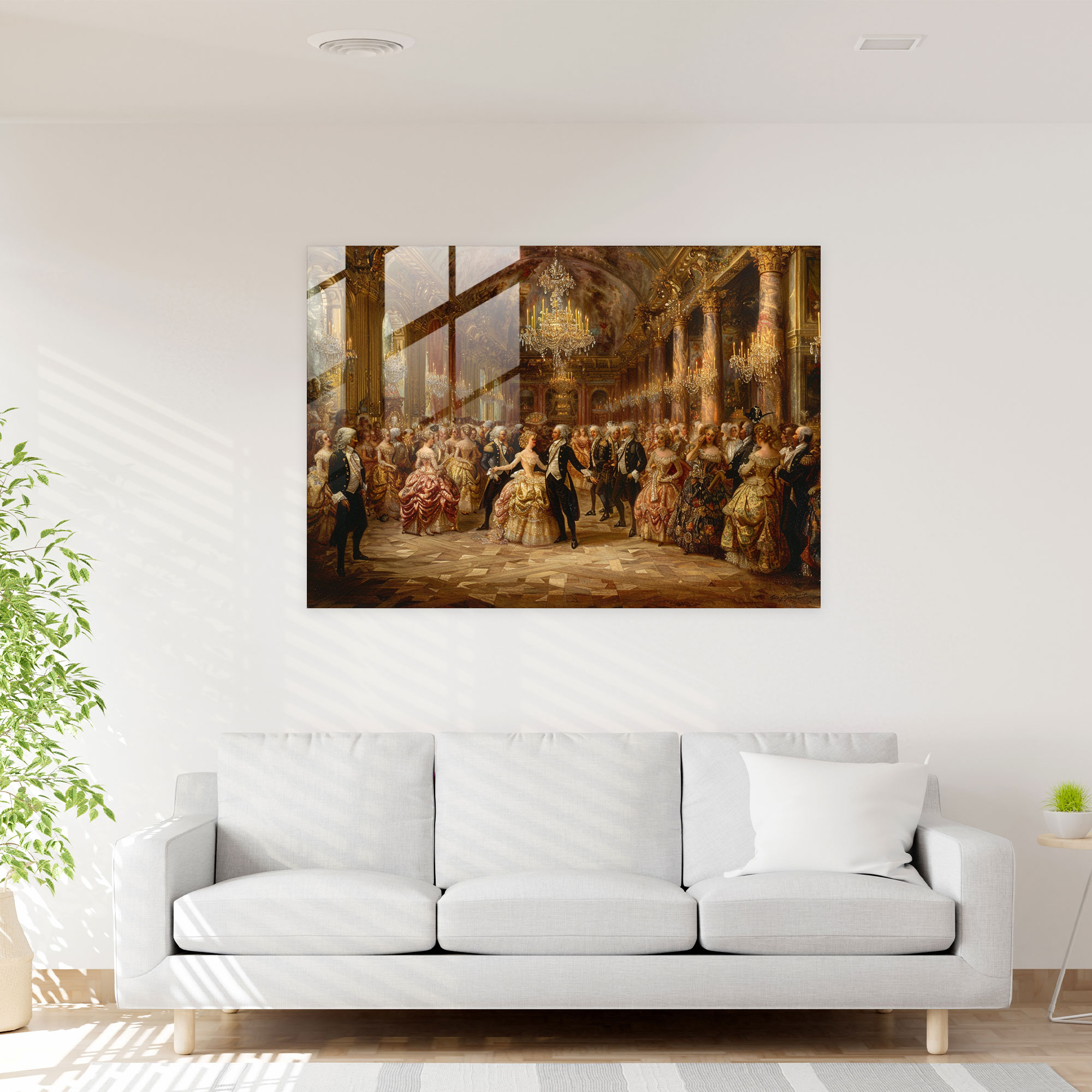 Rokoko Tarzı Resimli Cam Sanatı - Rokoko tarzı resim cam sanatı modern sanat