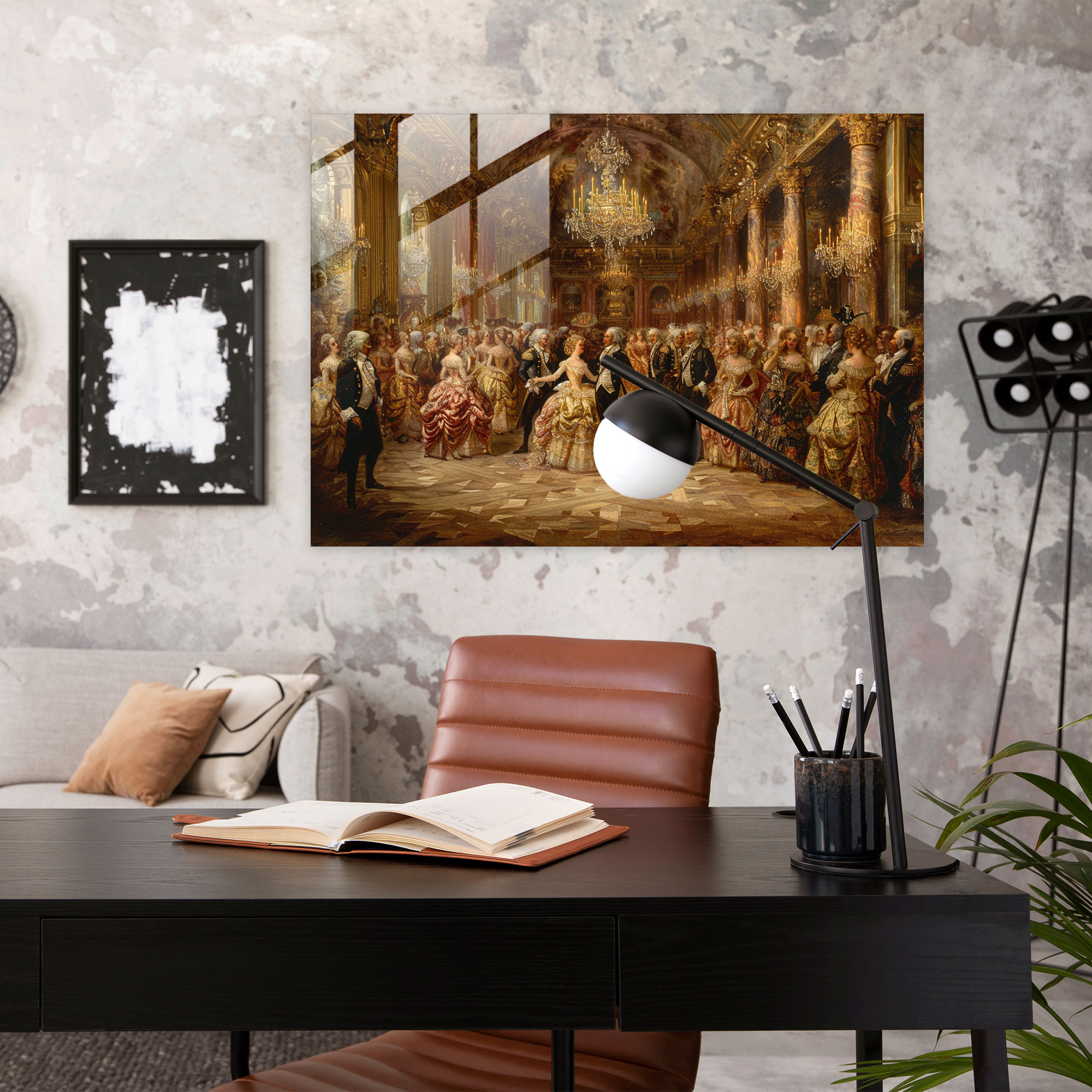 Rokoko Tarzı Resimli Cam Sanatı - Rokoko tarzı resim cam sanatı modern sanat