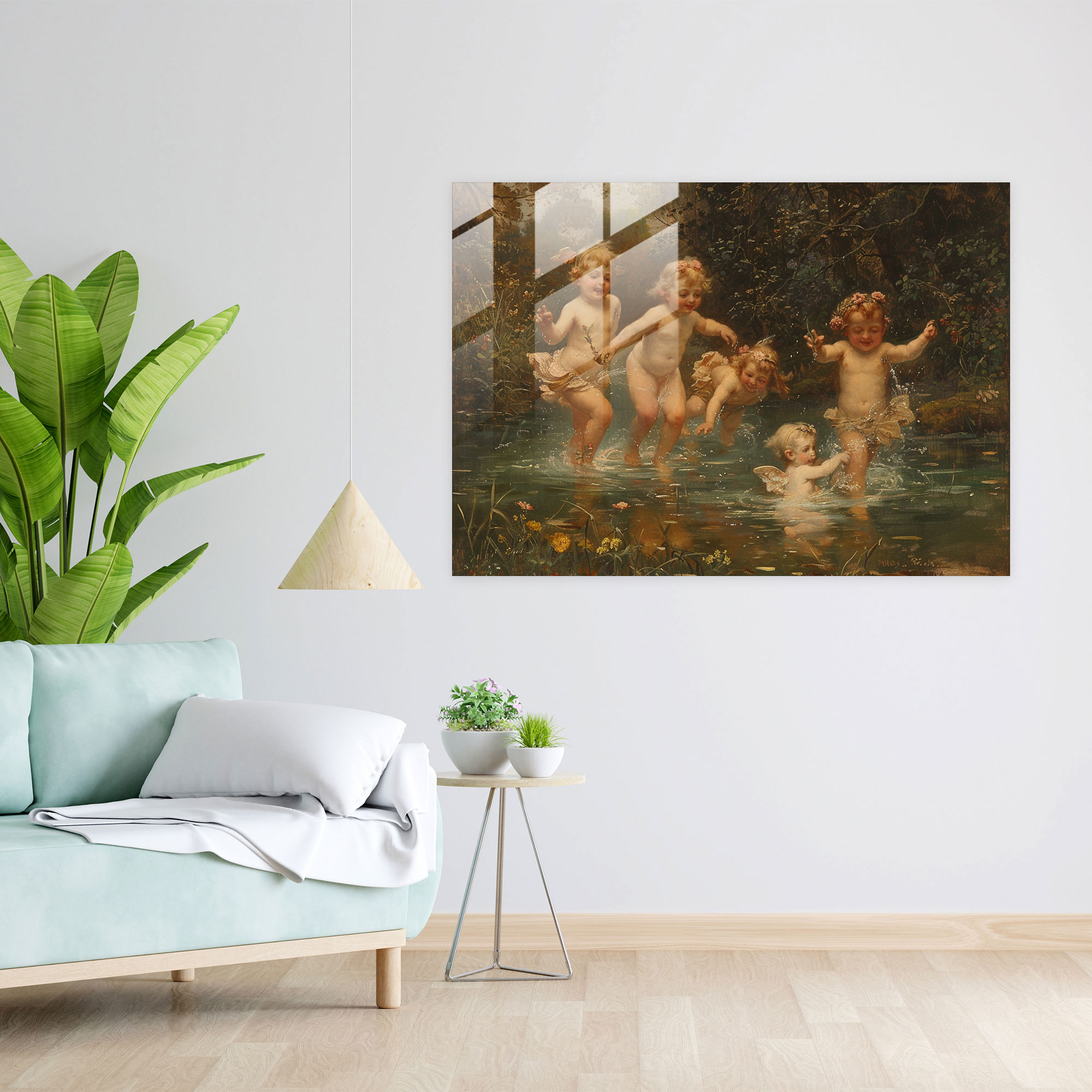 Rokoko Tarzı Tablo Ev Dekorasyonu - Modern Sanat Ev Dekorasyonu için Rokoko Tarzı Kanvas Tablo