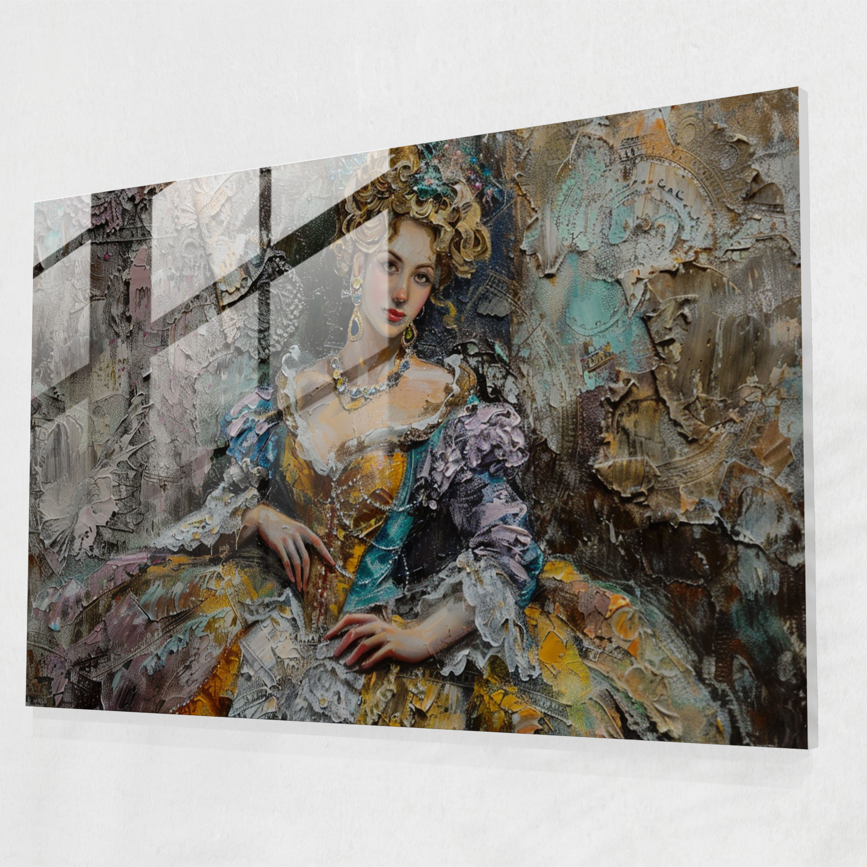 Rokoko Tarzı Resim Modern Sanat - Duvar Süslemesi Ev Dekorasyonu için Rokoko Tarzı Resim
