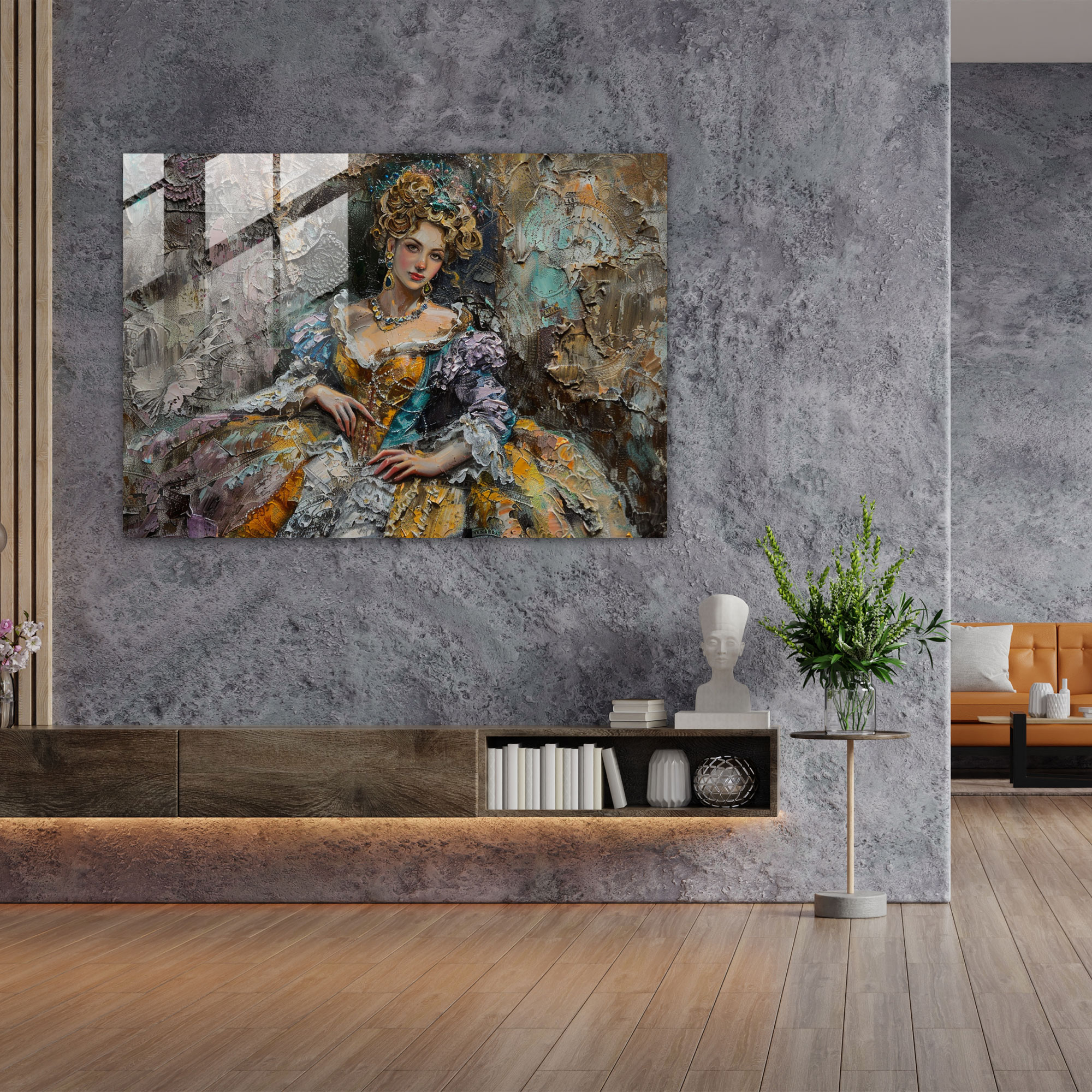 Rokoko Tarzı Resim Modern Sanat - Duvar Süslemesi Ev Dekorasyonu için Rokoko Tarzı Resim