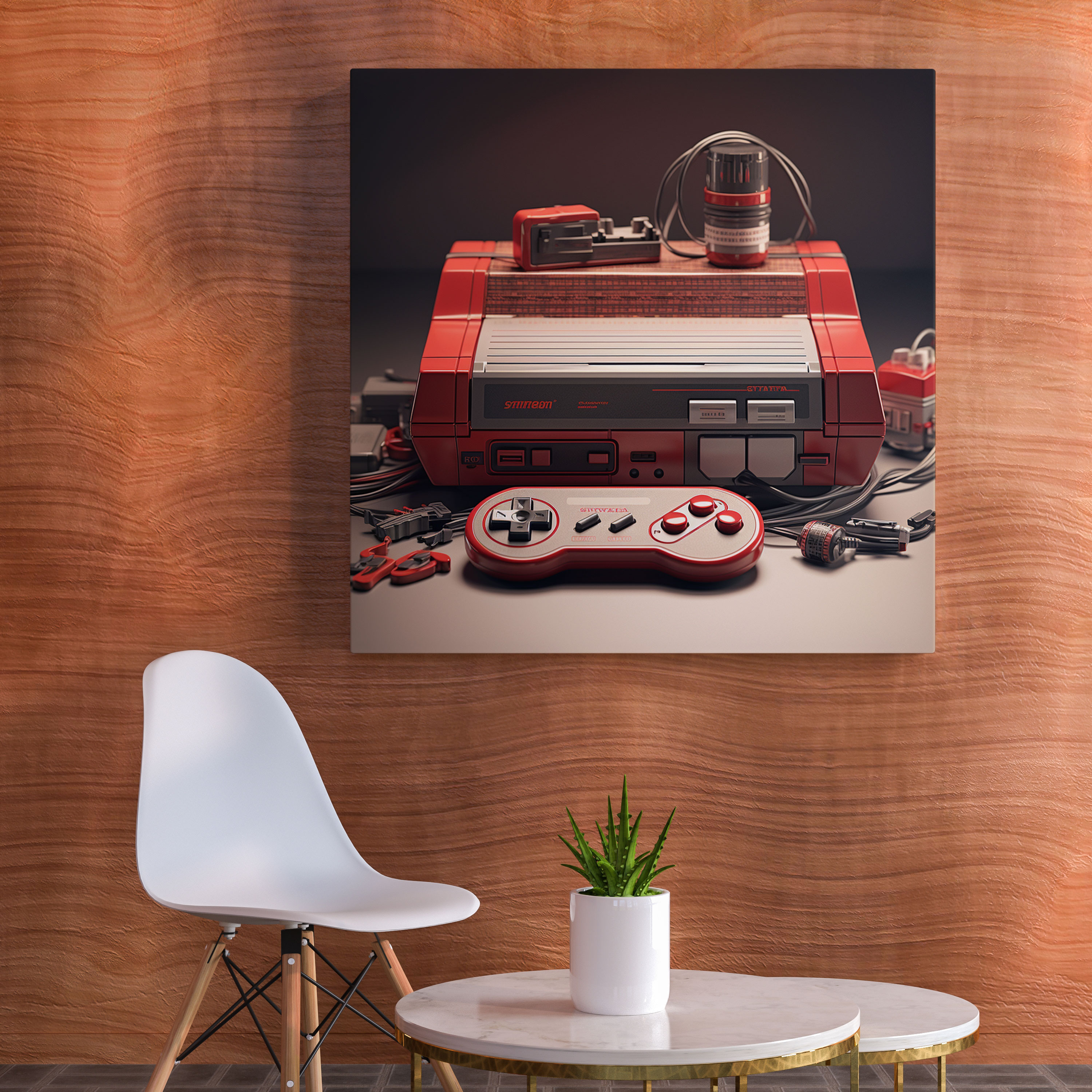 Retro Canvas Print: Retro Gaming Console - Retro, Canvas, Wall Art, Gaming Console
