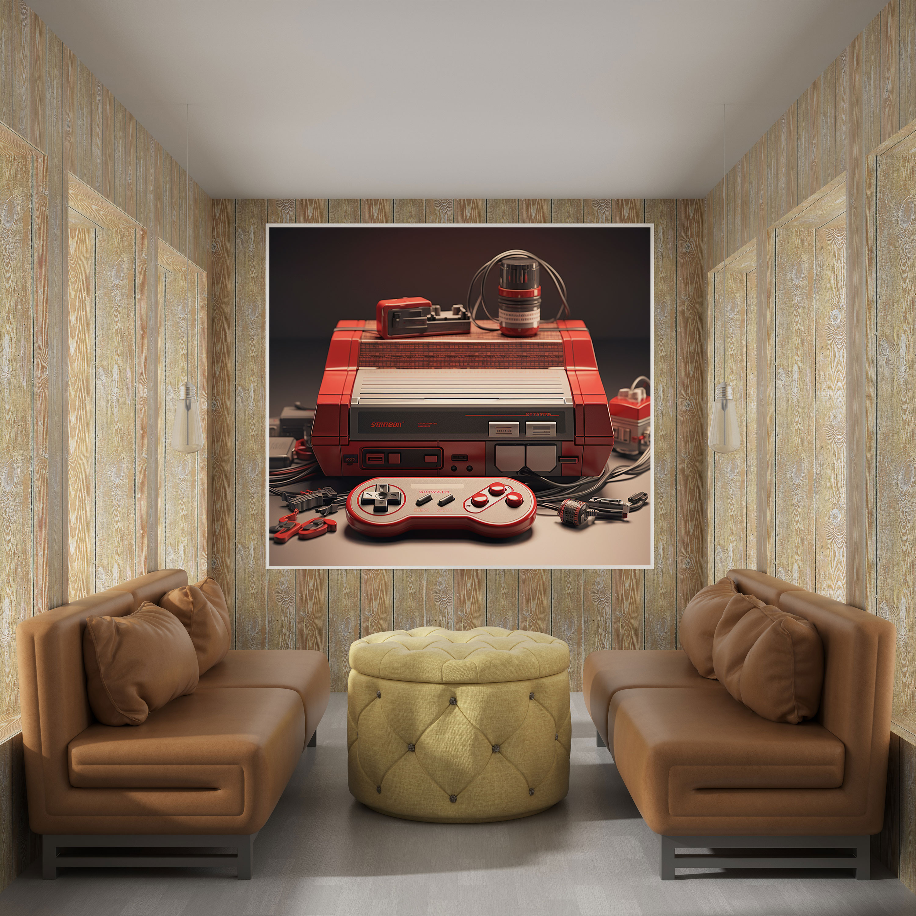 Retro Canvas Print: Retro Gaming Console - Retro, Canvas, Wall Art, Gaming Console