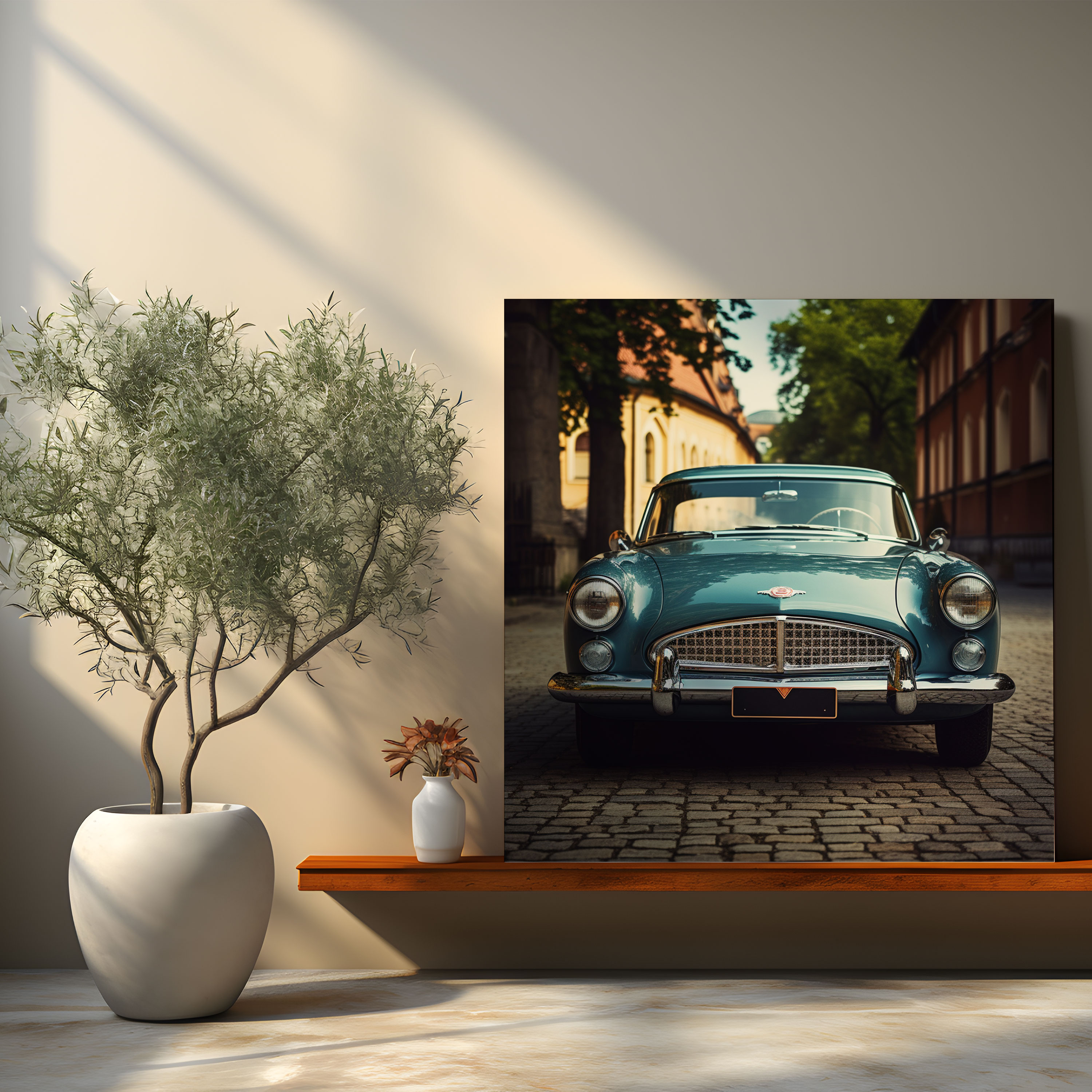 Retro Canvas Print: Vintage Car Photograph - Retro, Canvas Wall Art, Wall Art, Wall Decoration
