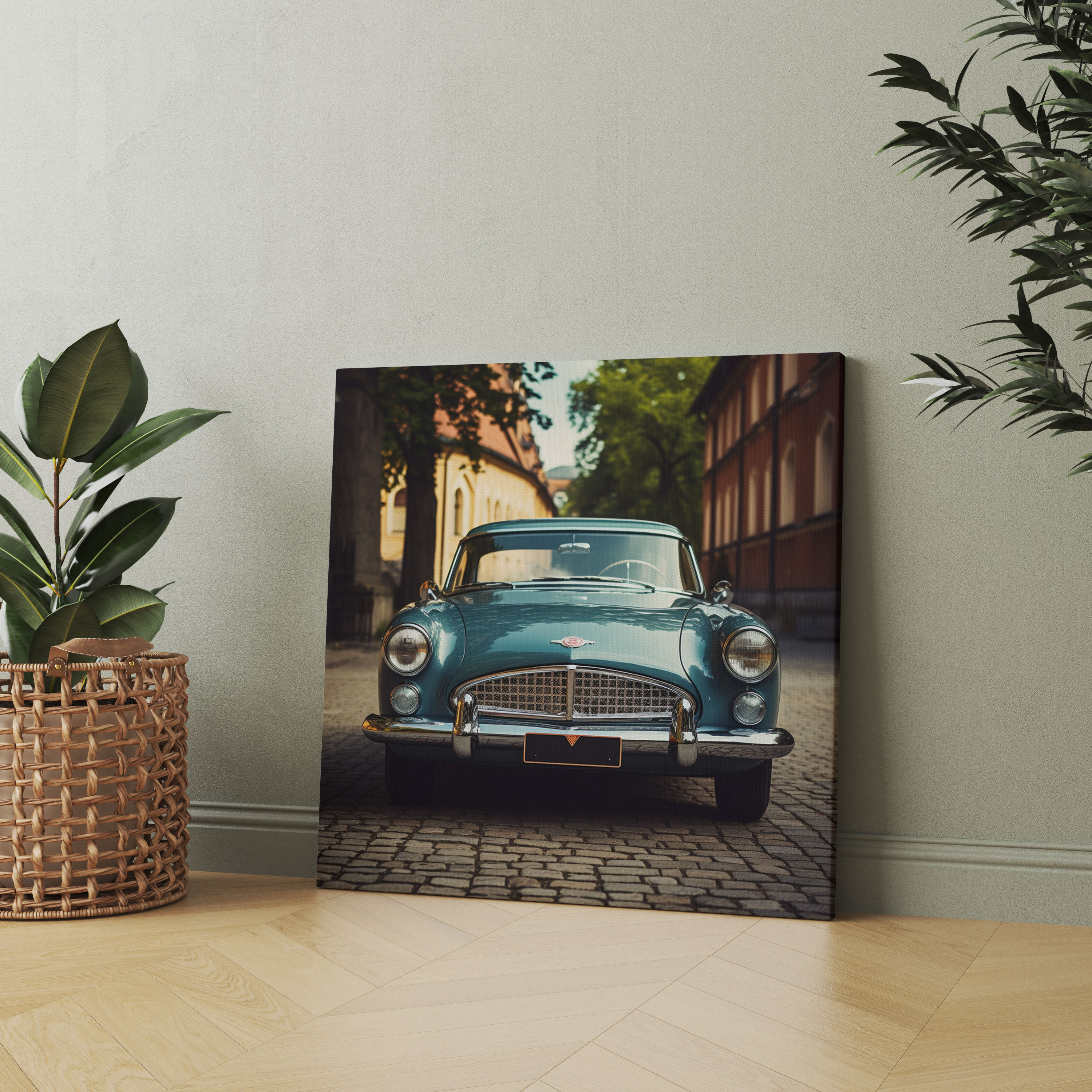 Retro Canvas Print: Vintage Car Photograph - Retro, Canvas Wall Art, Wall Art, Wall Decoration