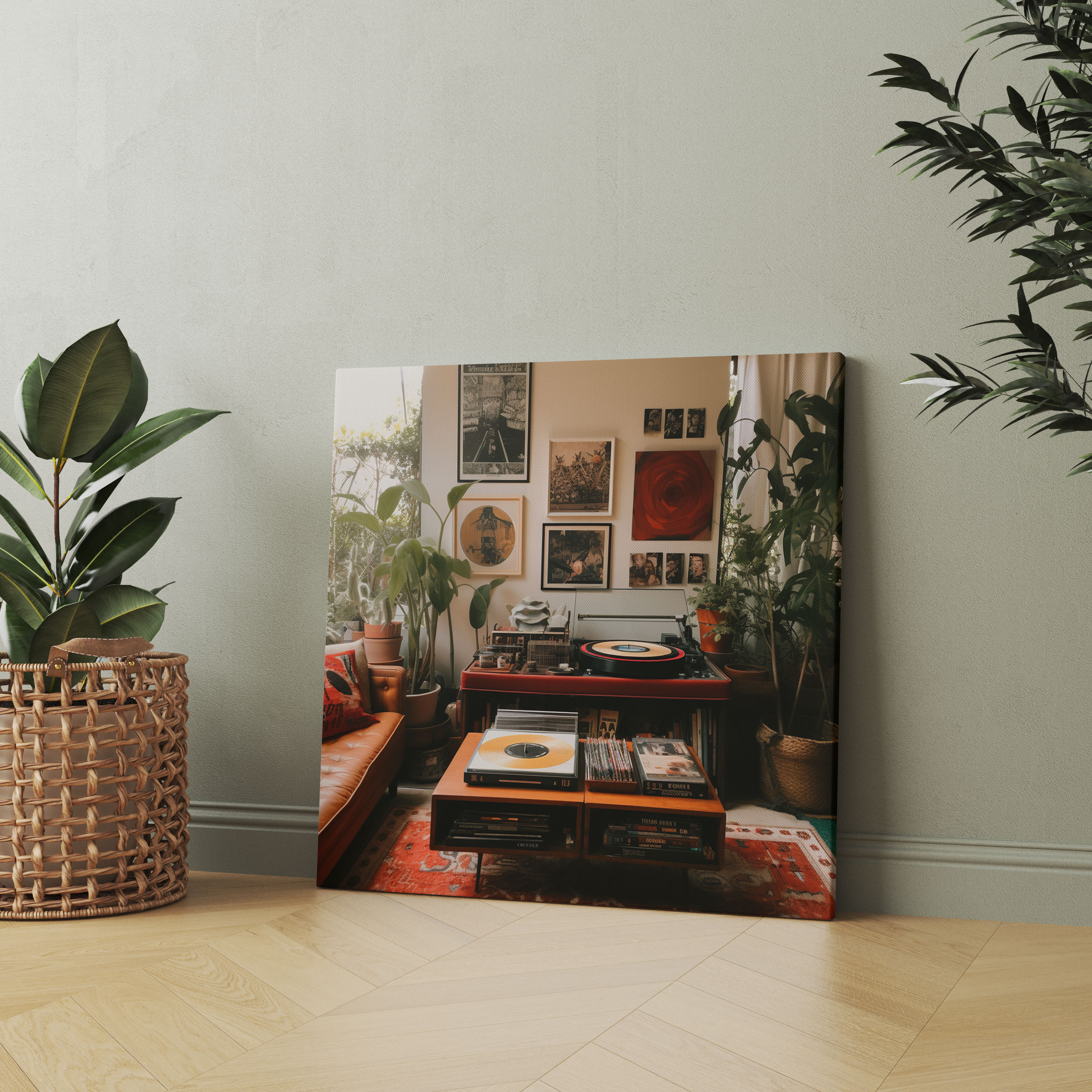 Vintage Record Player Wall Art - Retro, Vintage Record Player, Home Decoration, Retro