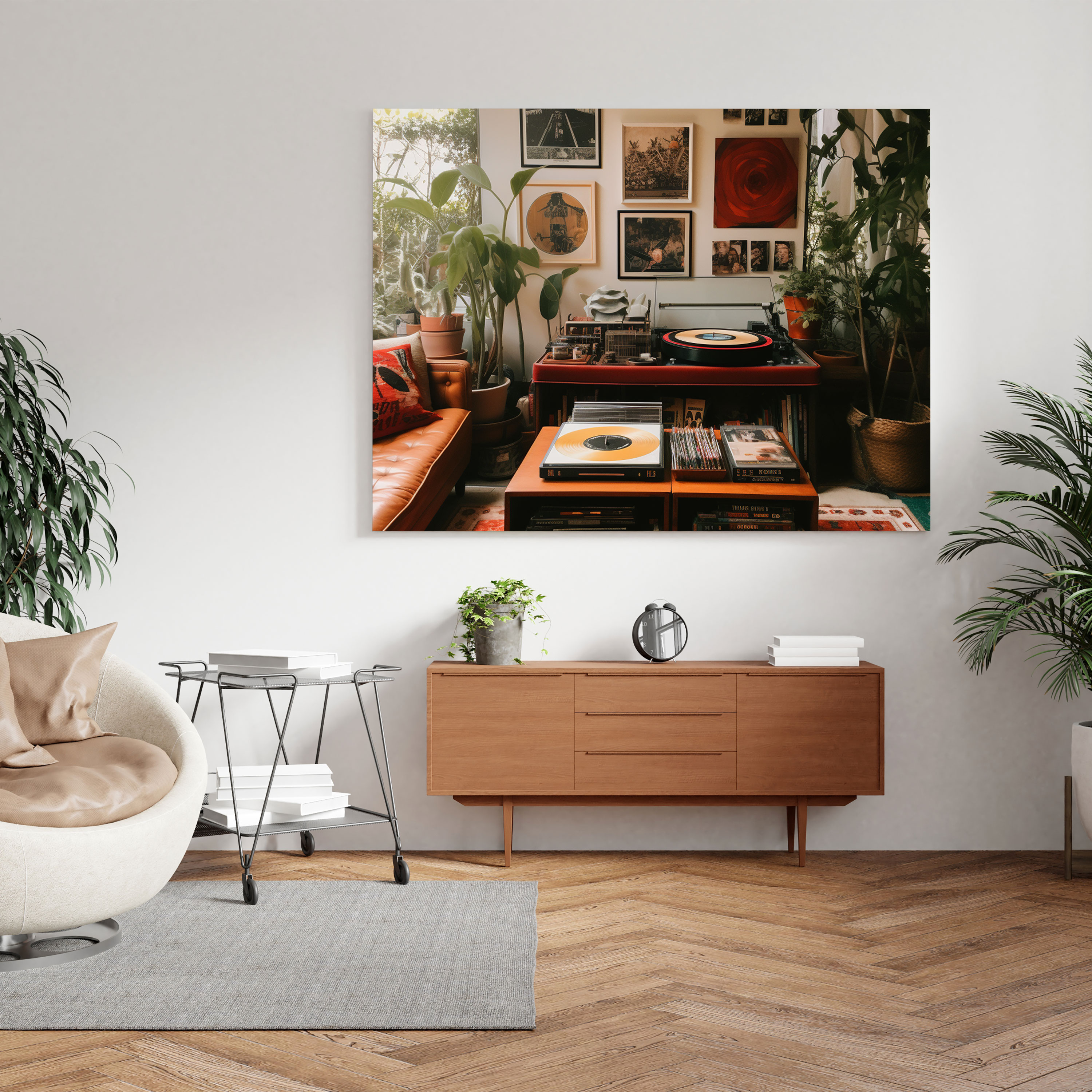 Vintage Record Player Wall Art - Retro, Vintage Record Player, Home Decoration, Retro