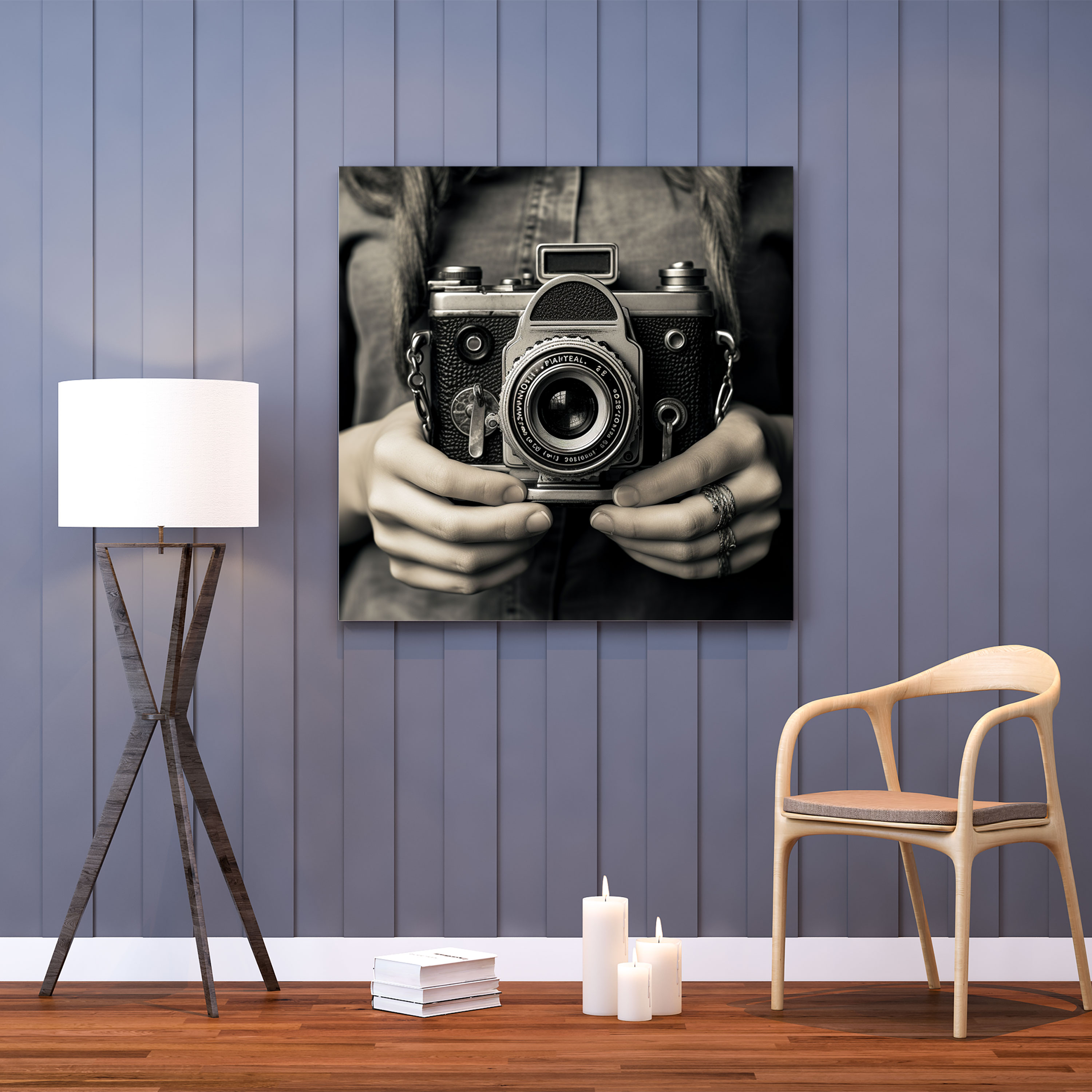 Vintage Camera Wall Decoration - Retro, Vintage Camera, Home Decoration, Canvas Print