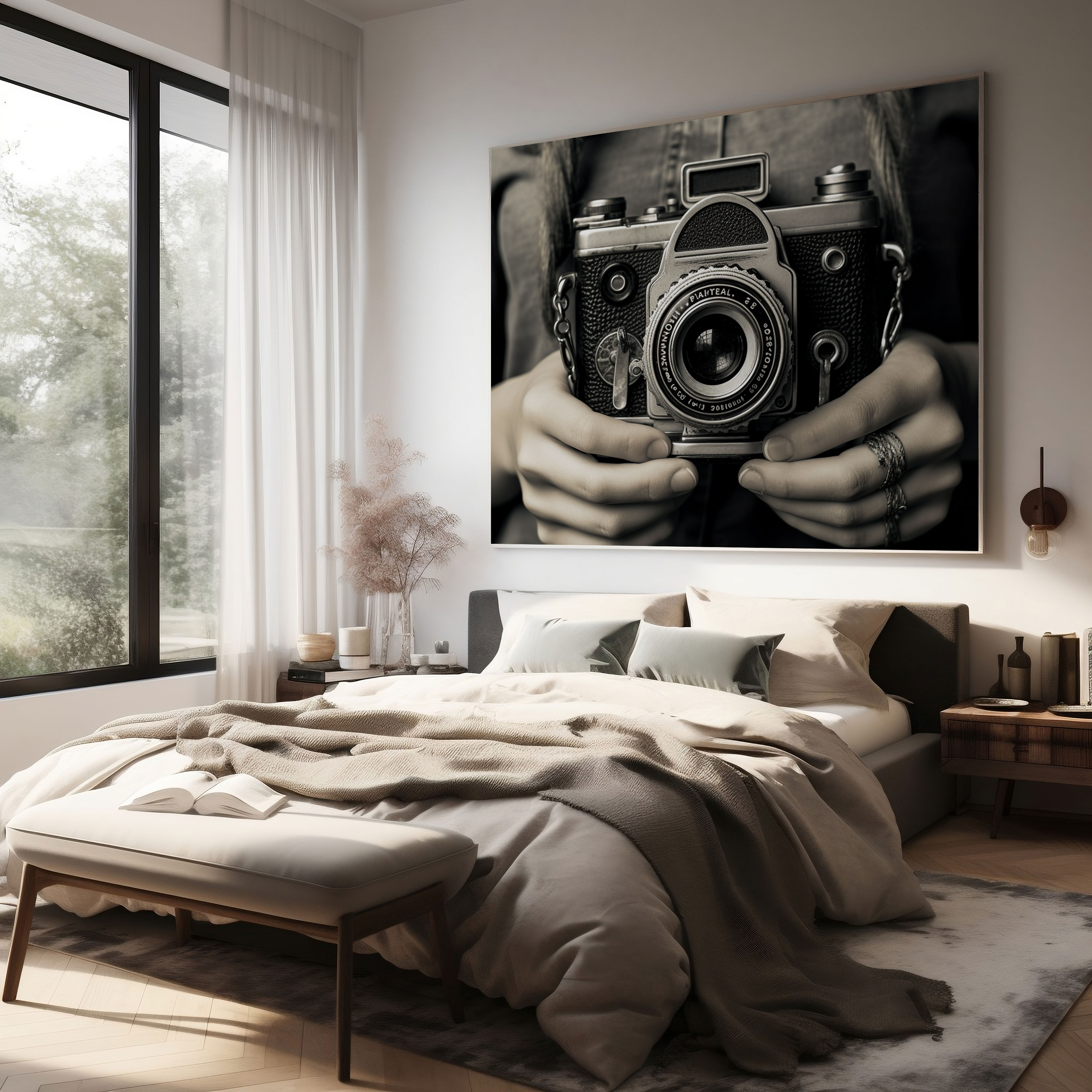 Vintage Camera Wall Decoration - Retro, Vintage Camera, Home Decoration, Canvas Print