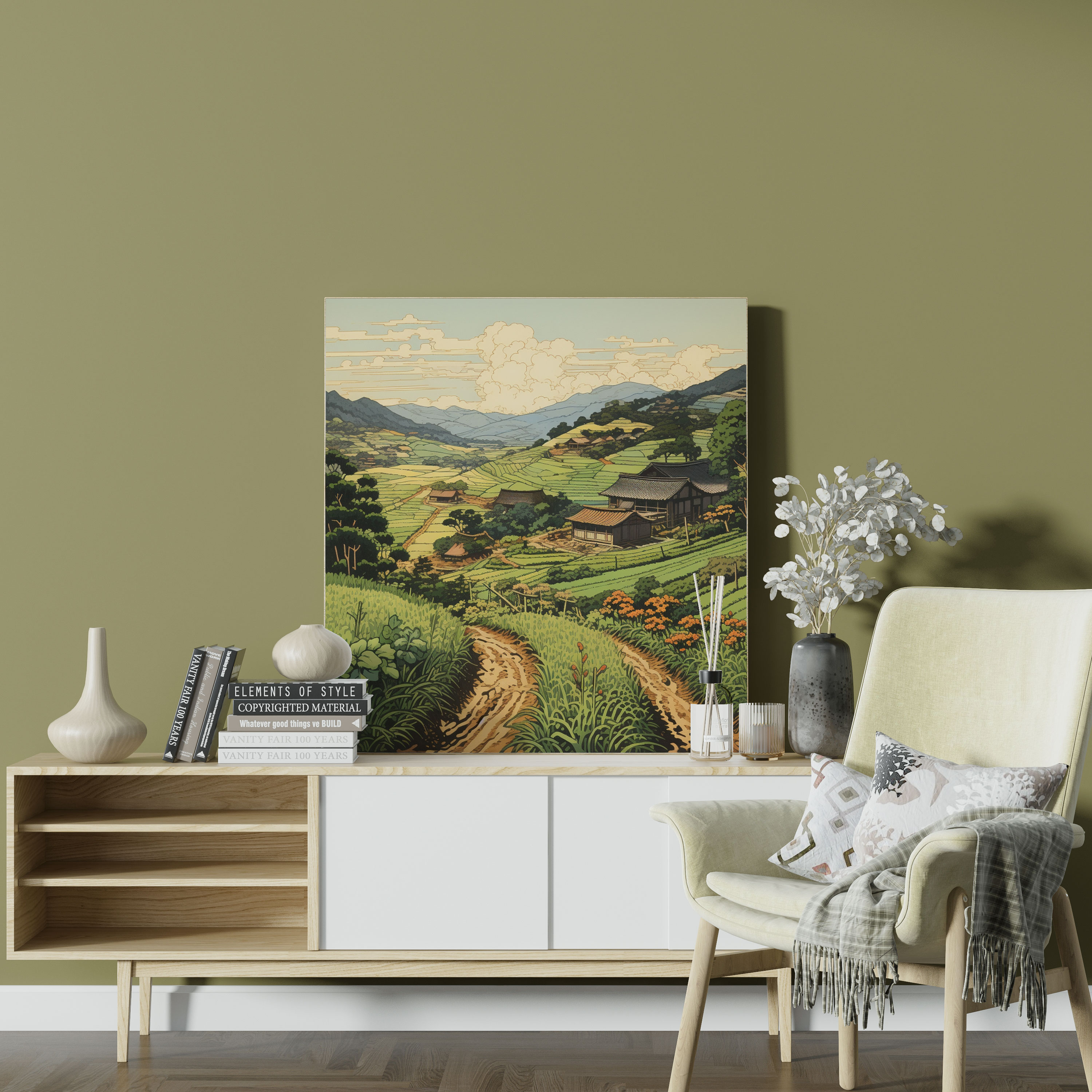 Rustic Countryside Canvas Print - Rustic, Home Decoration, Wall Art, Rural Scene