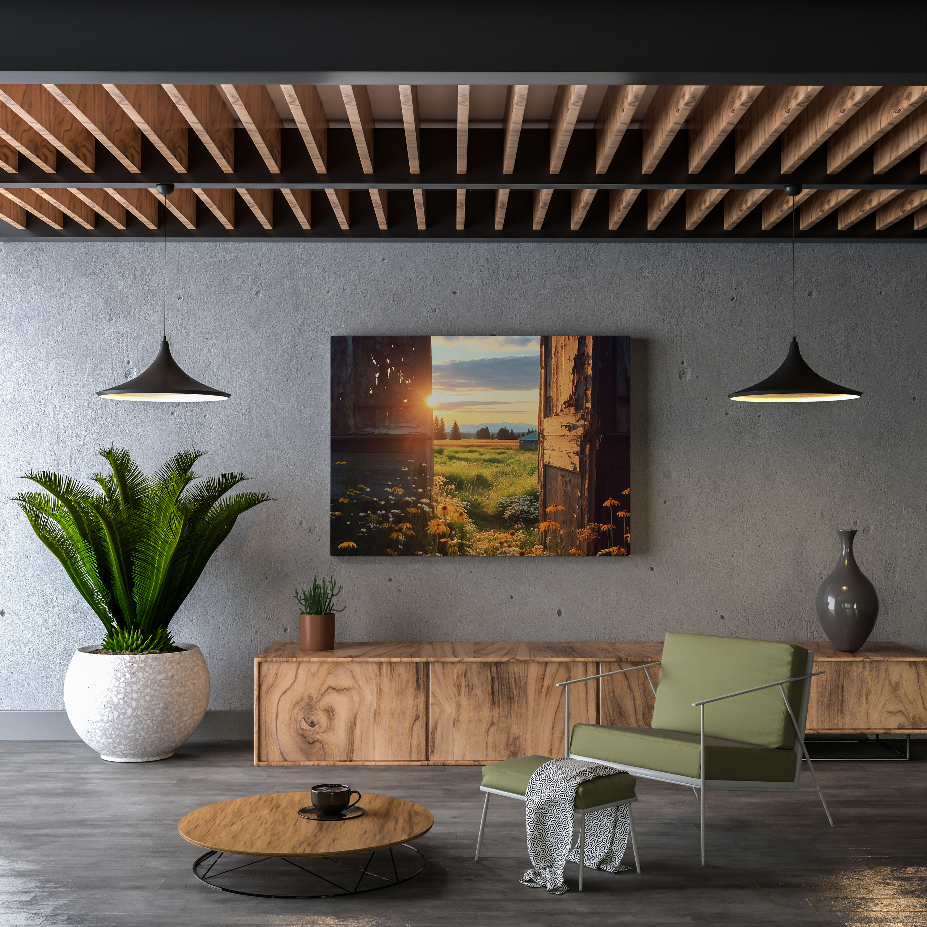 Rustic Wildflowers Canvas Print - Rustic, Wall Decoration, Wildflowers, Natural Beauty