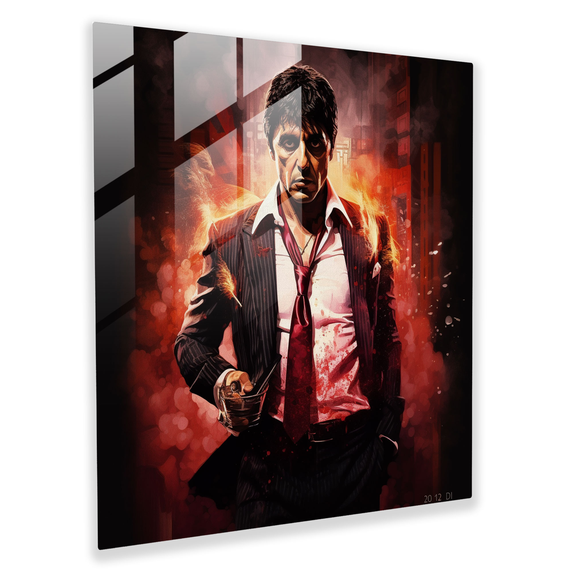 Scarface Cam Tablo - Scarface Duvar Dekorasyonu Sinema Tarihi