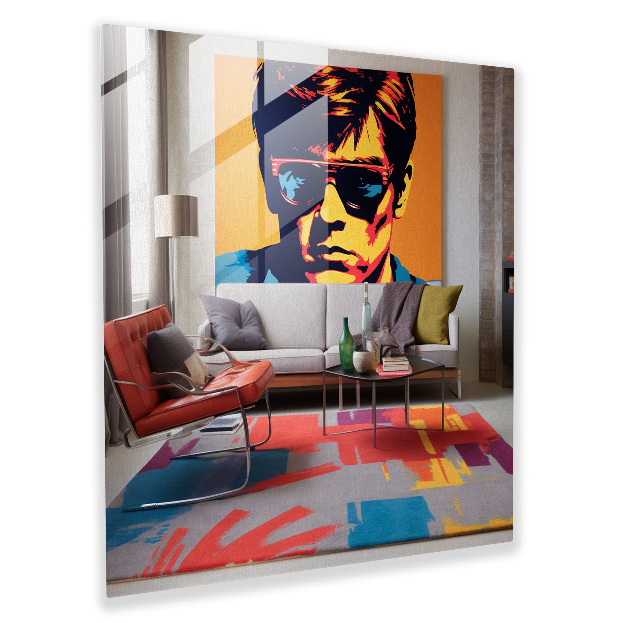 Scarface Pop Art Glass Print - Scarface, Glass Wall Art, Glass Art, Home Decoration