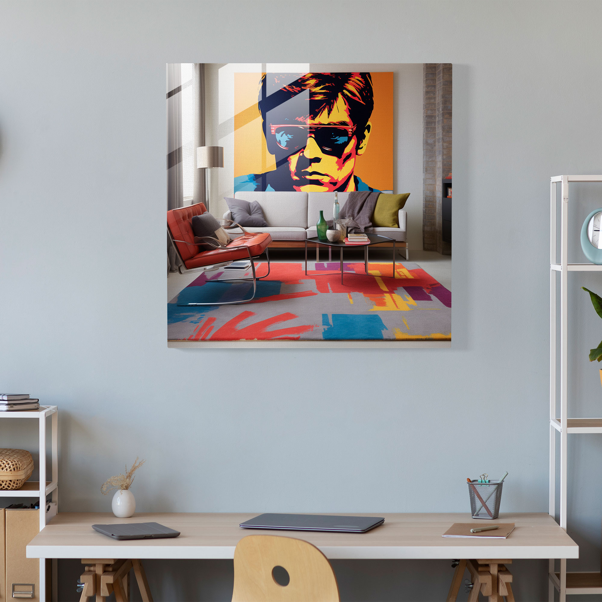 Scarface Pop Art Glass Print - Scarface, Glass Wall Art, Glass Art, Home Decoration