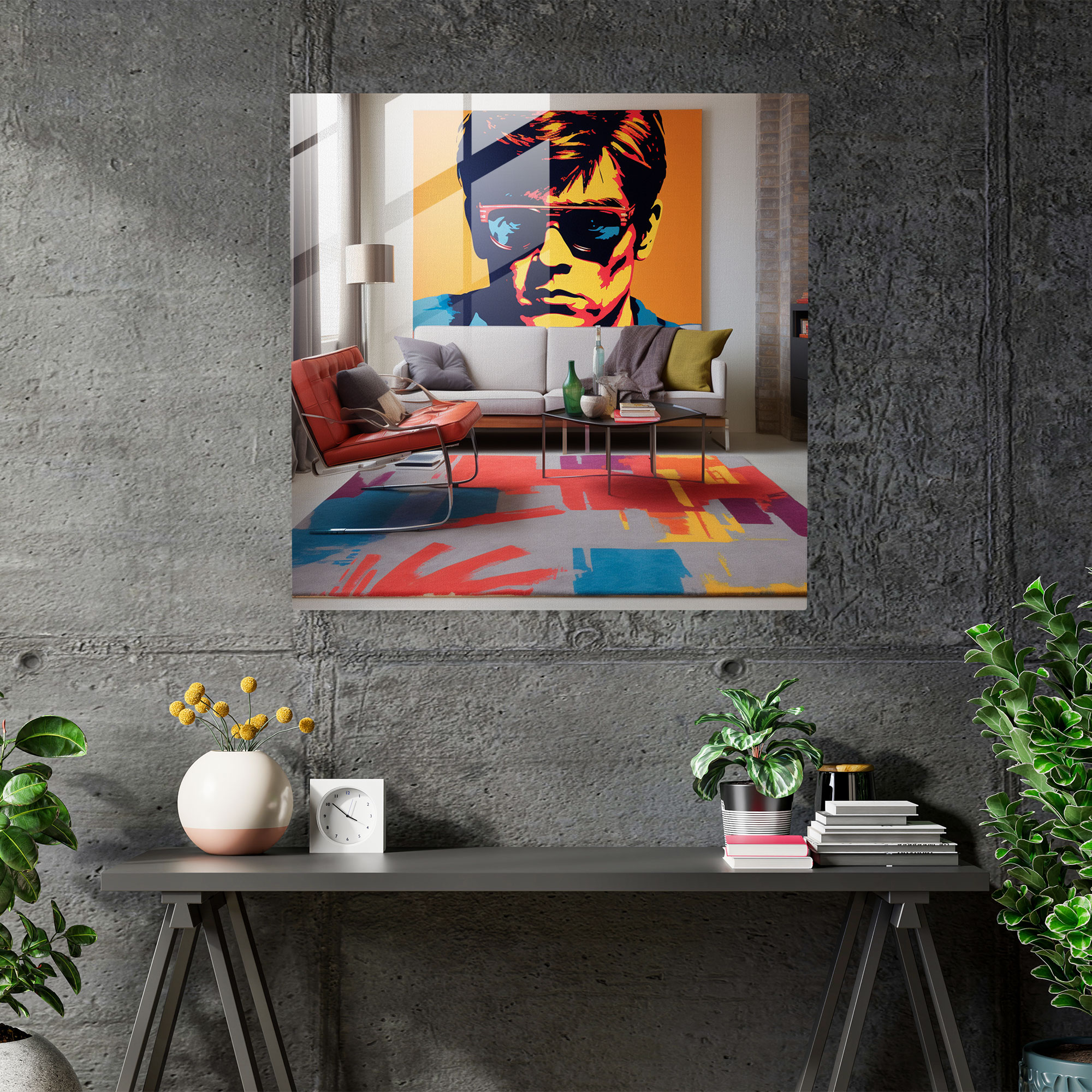 Scarface Pop Art Glass Print - Scarface, Glass Wall Art, Glass Art, Home Decoration