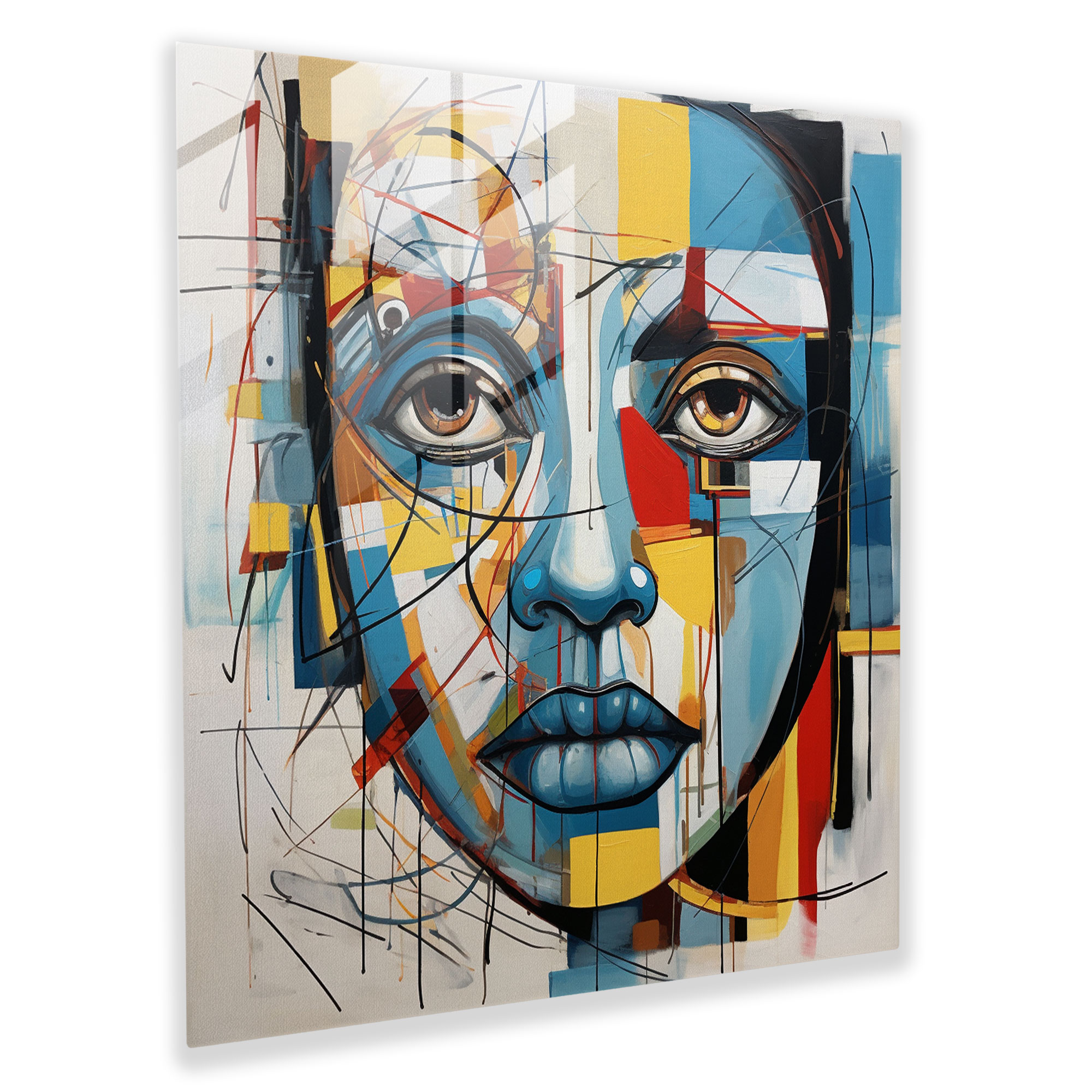 Scarface Glass Print - Scarface, Glass Print, Wall Decoration, Abstract Expressionism
