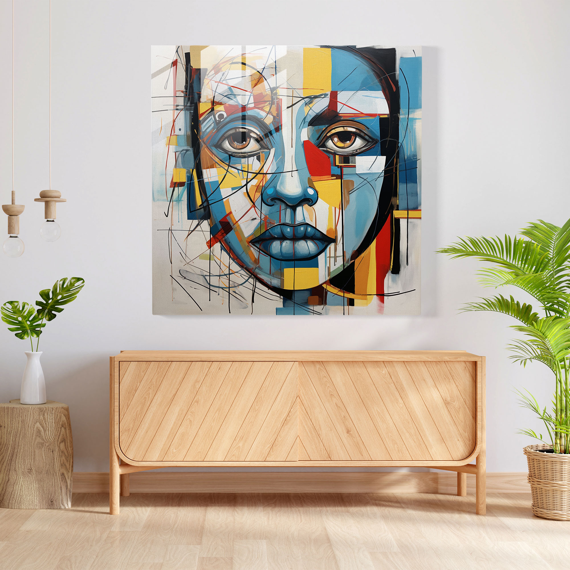 Scarface Glass Print - Scarface, Glass Print, Wall Decoration, Abstract Expressionism