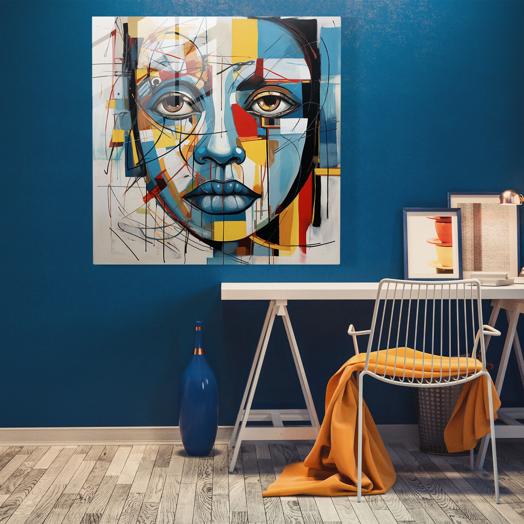 Scarface Glass Print - Scarface, Glass Print, Wall Decoration, Abstract Expressionism