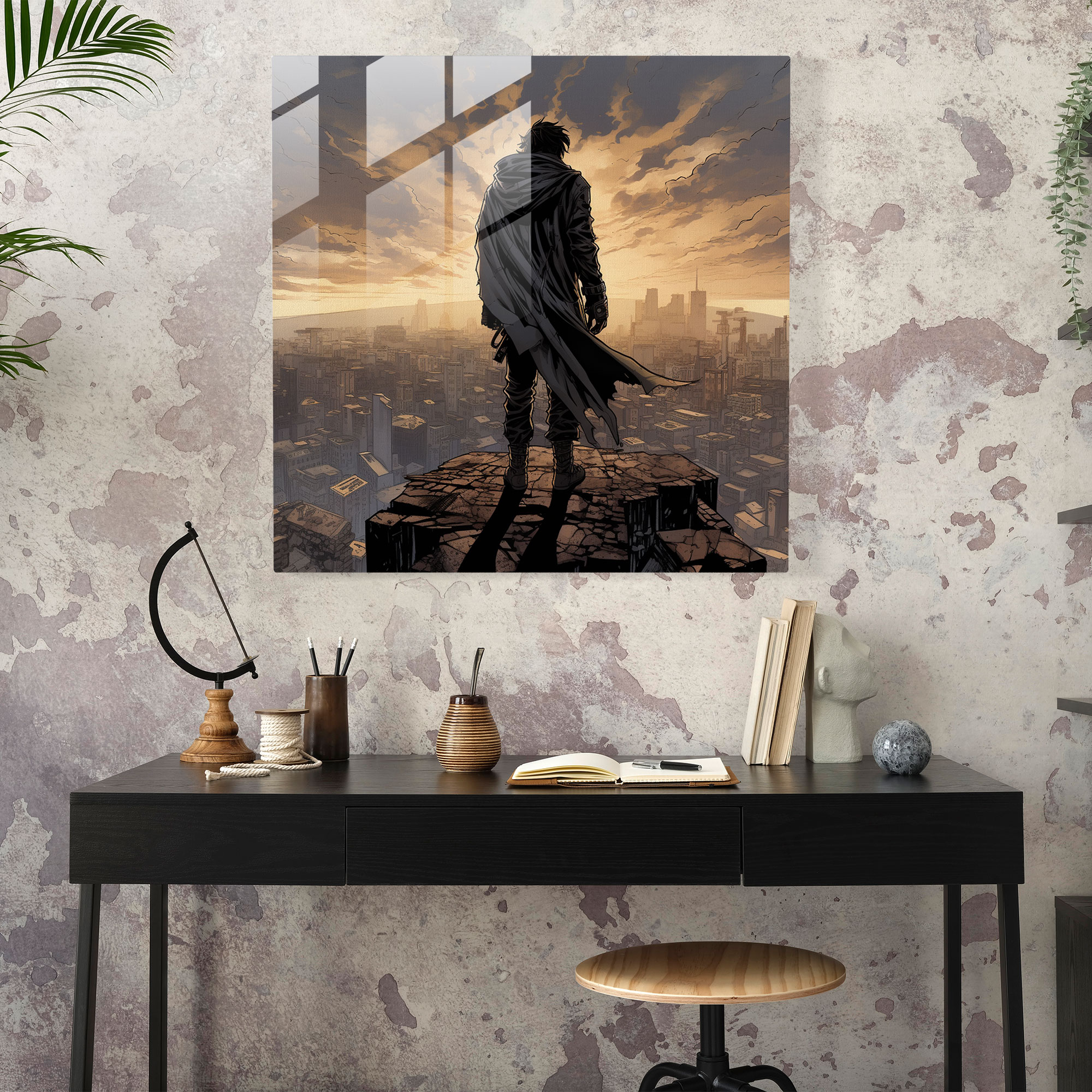Scarface Glass Print - Scarface, Scarface, Modern Art, Glass Print