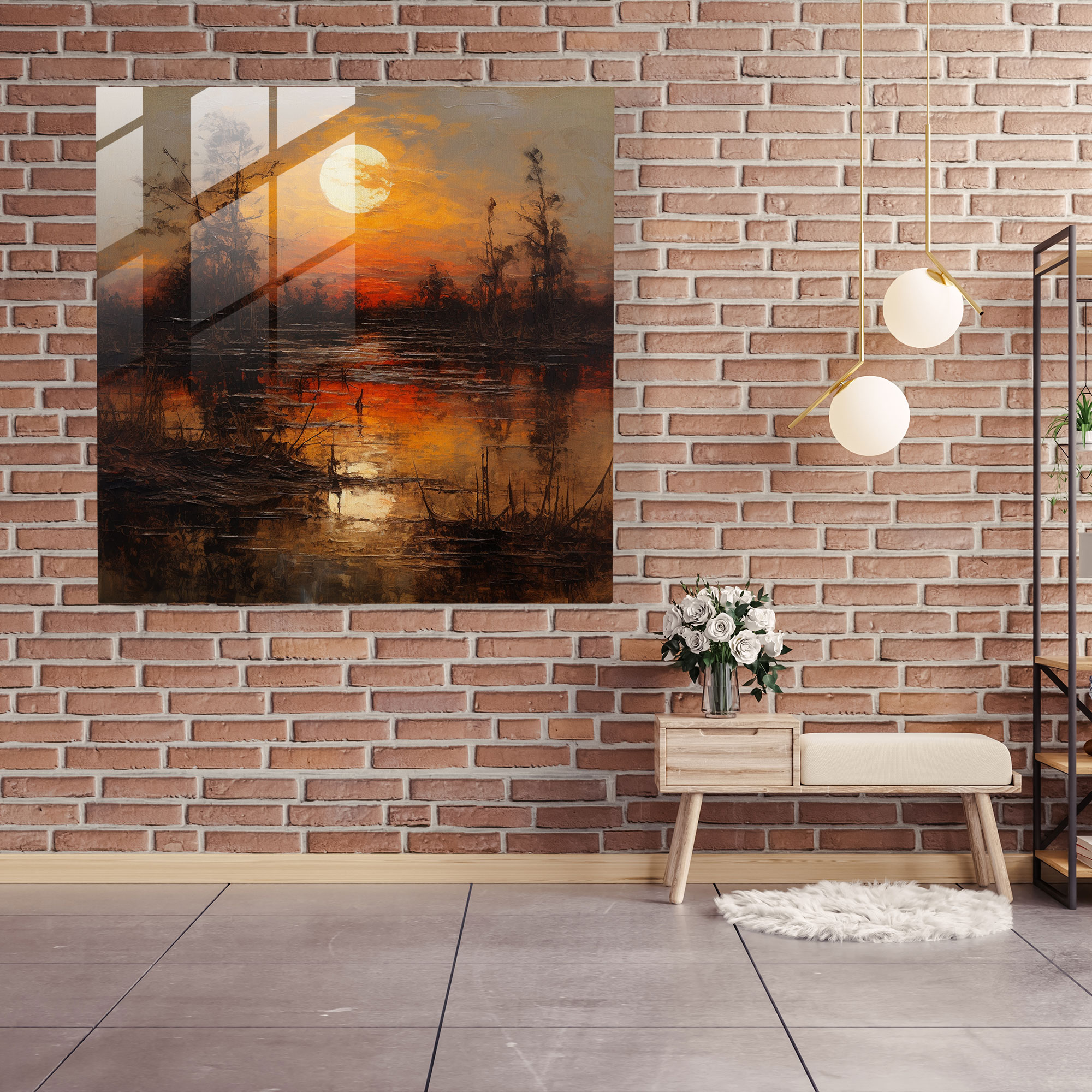 Scarface Glass Print - Scarface, Home Decoration, Wall Decoration, Modern Art