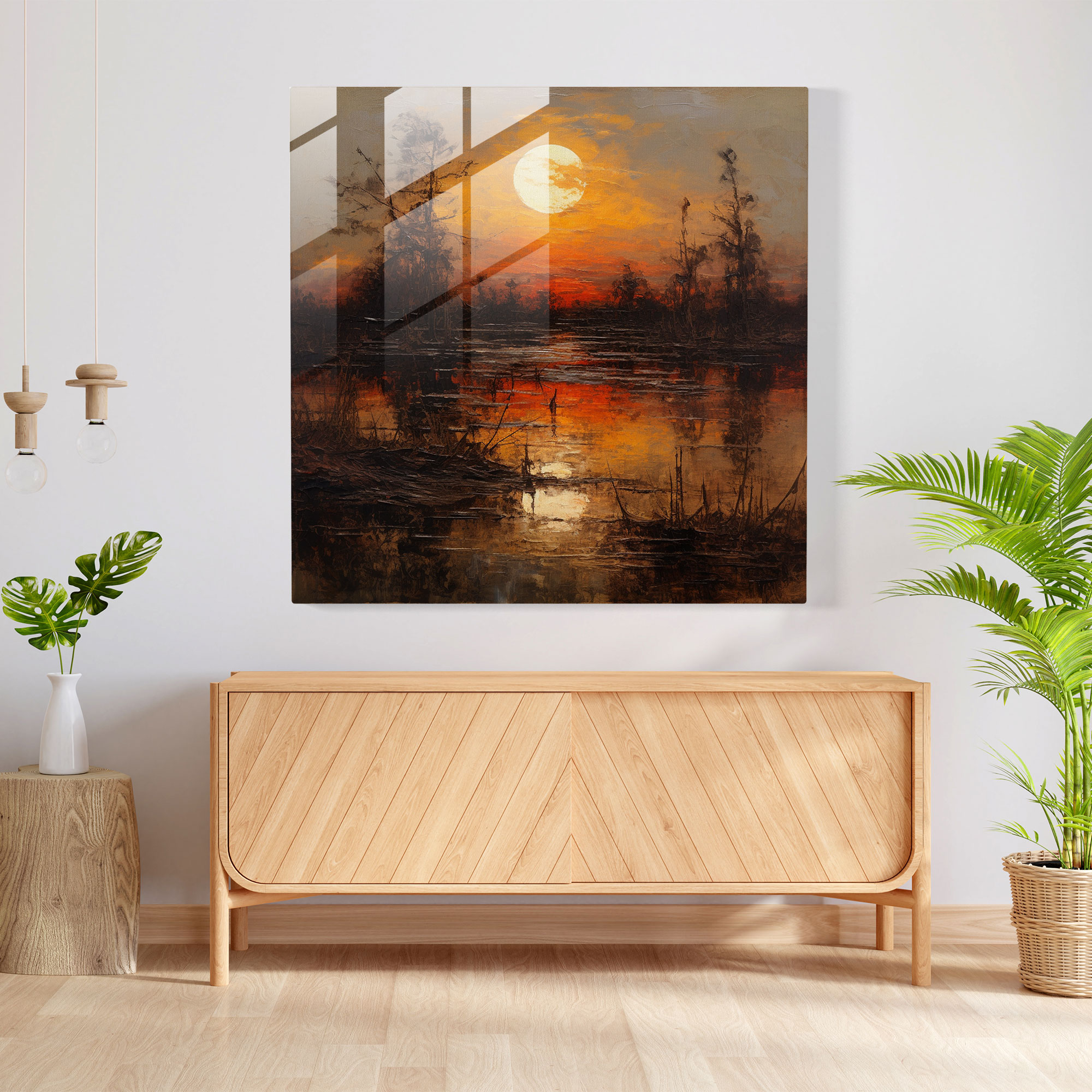 Scarface Glass Print - Scarface, Home Decoration, Wall Decoration, Modern Art