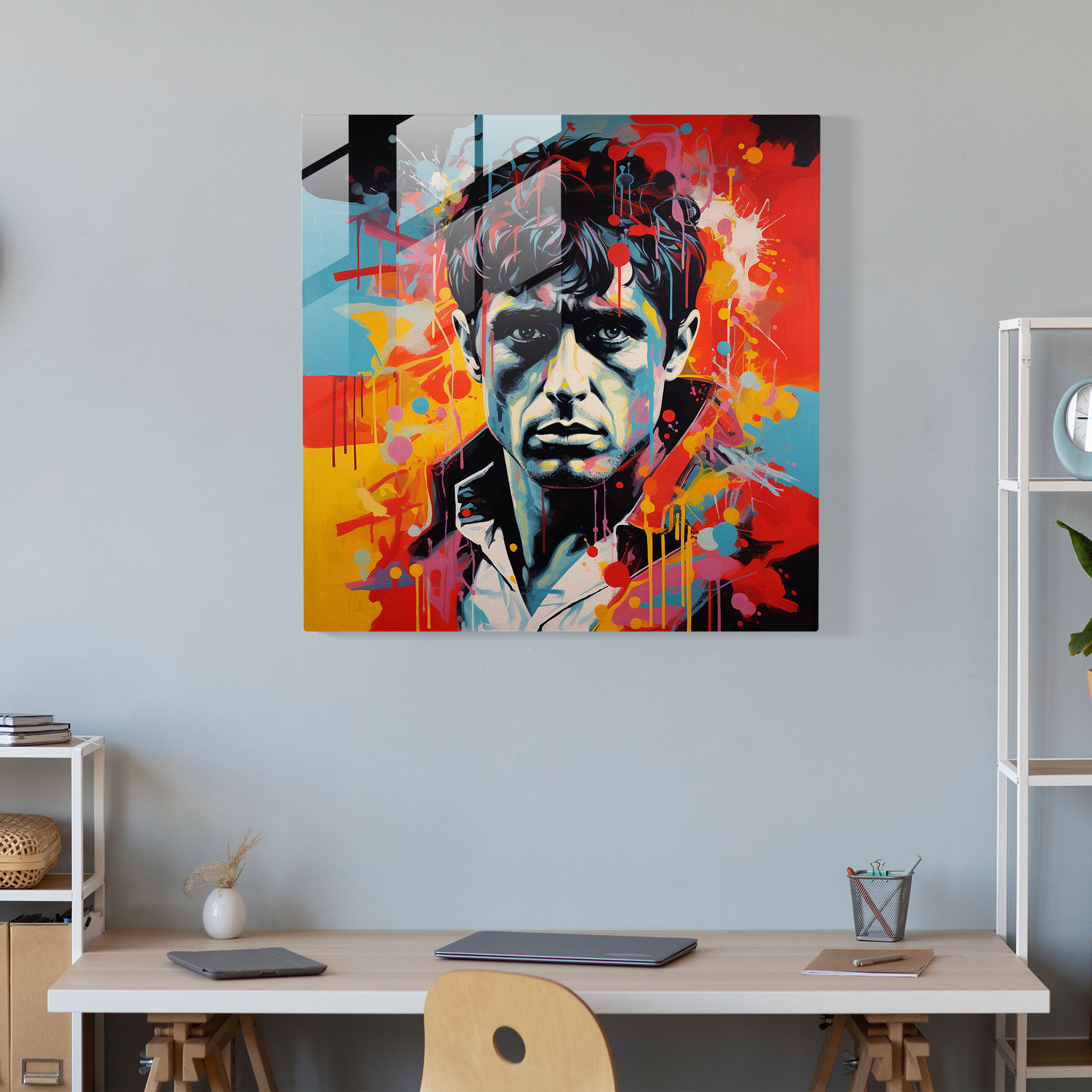 Scarface Complexity Glass Print - Scarface, Glass Print, Modern Art, Glass Art