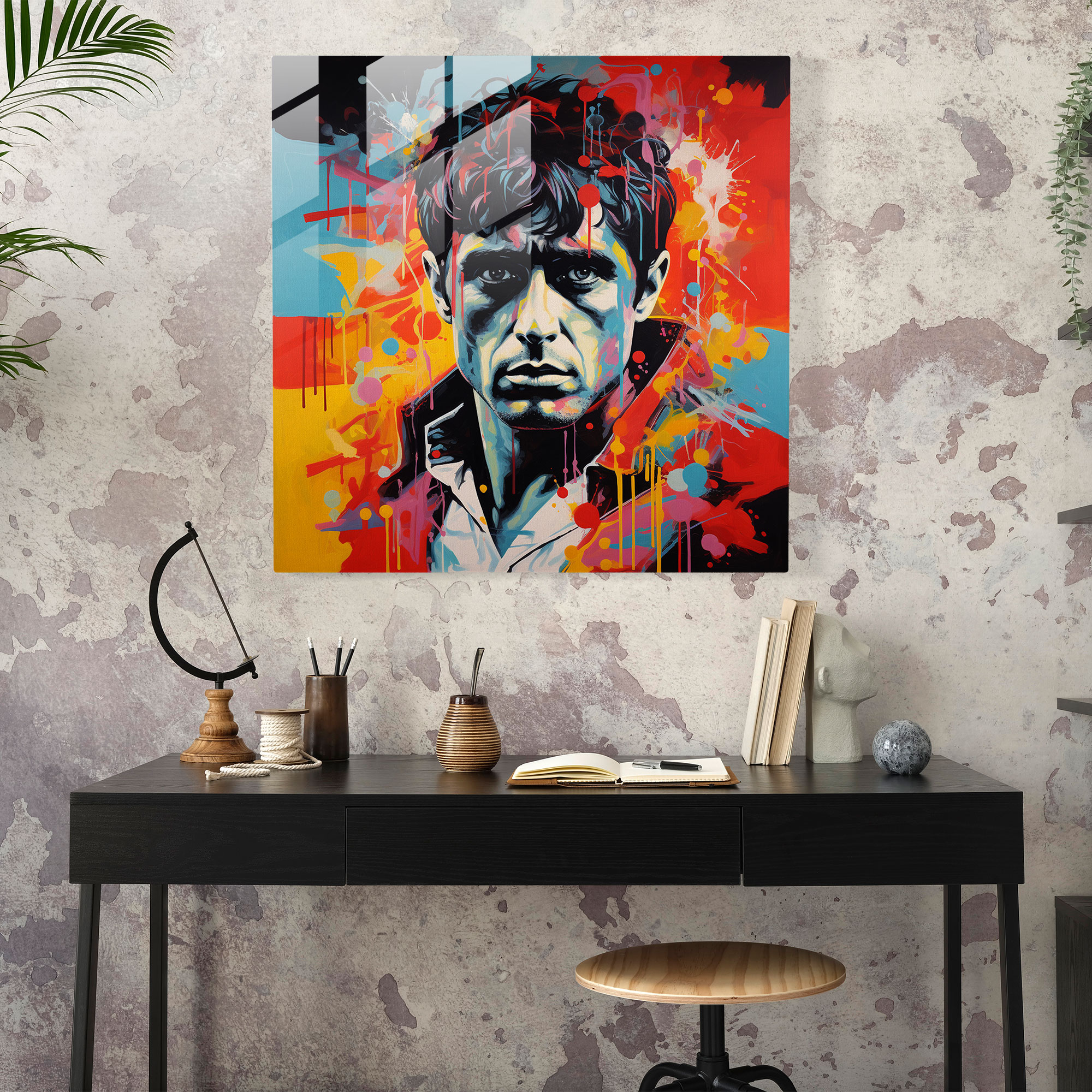 Scarface Complexity Glass Print - Scarface, Glass Print, Modern Art, Glass Art
