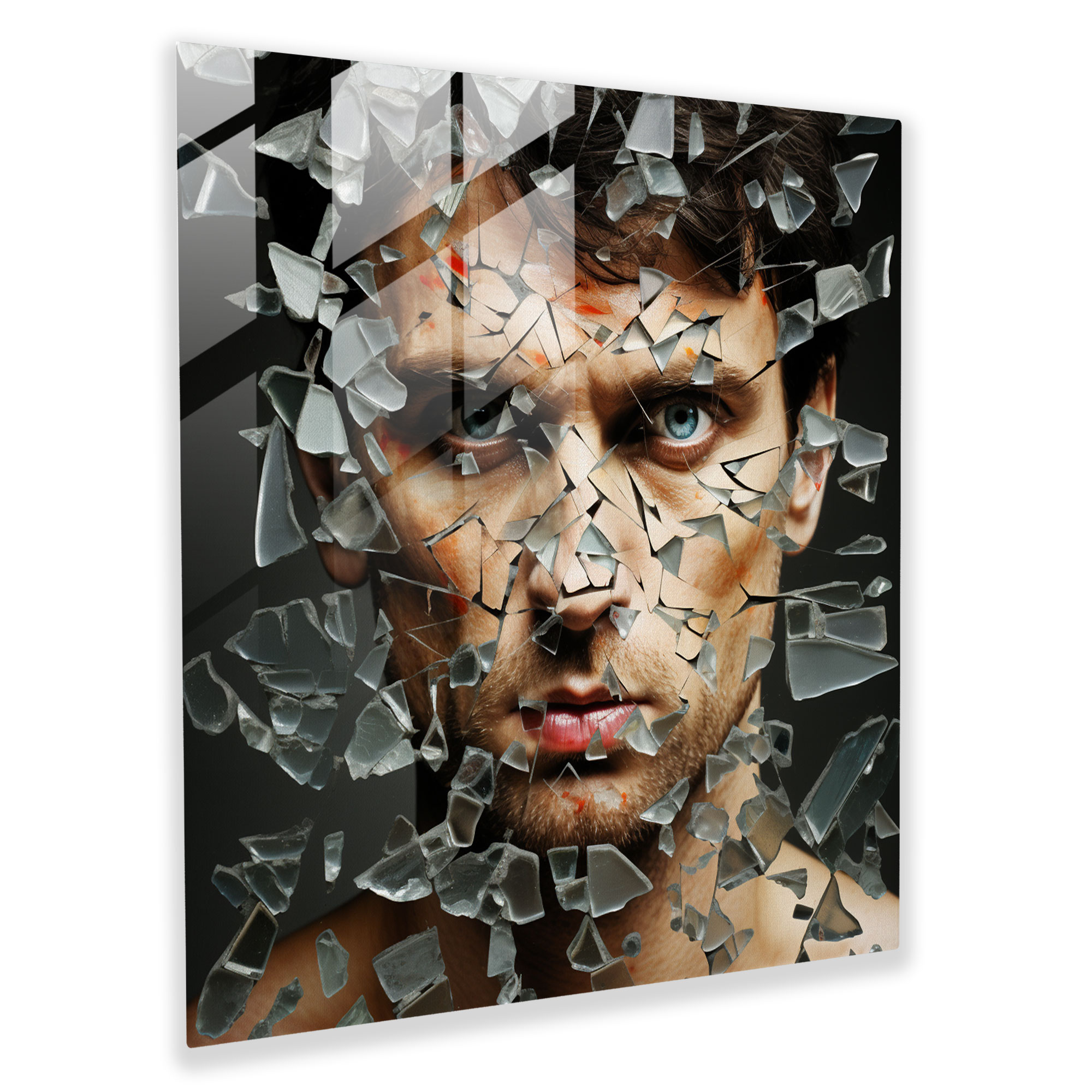 Scarface Enigma Glass Print - Scarface, Glass Wall Art, Mysterious, Scarface