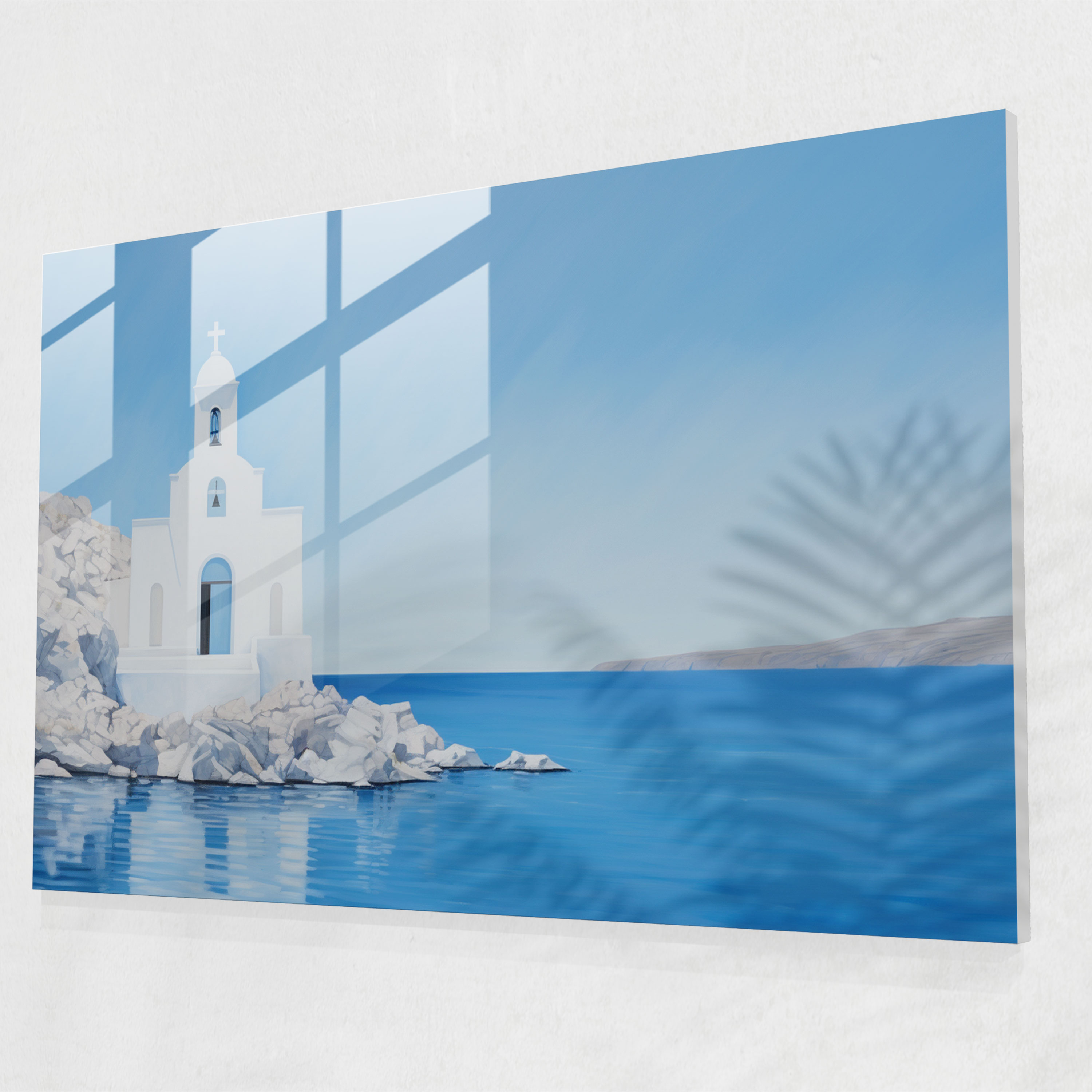 Santorini Wall Decoration - Santorini, Wall Decoration, Santorini, Blue Waters
