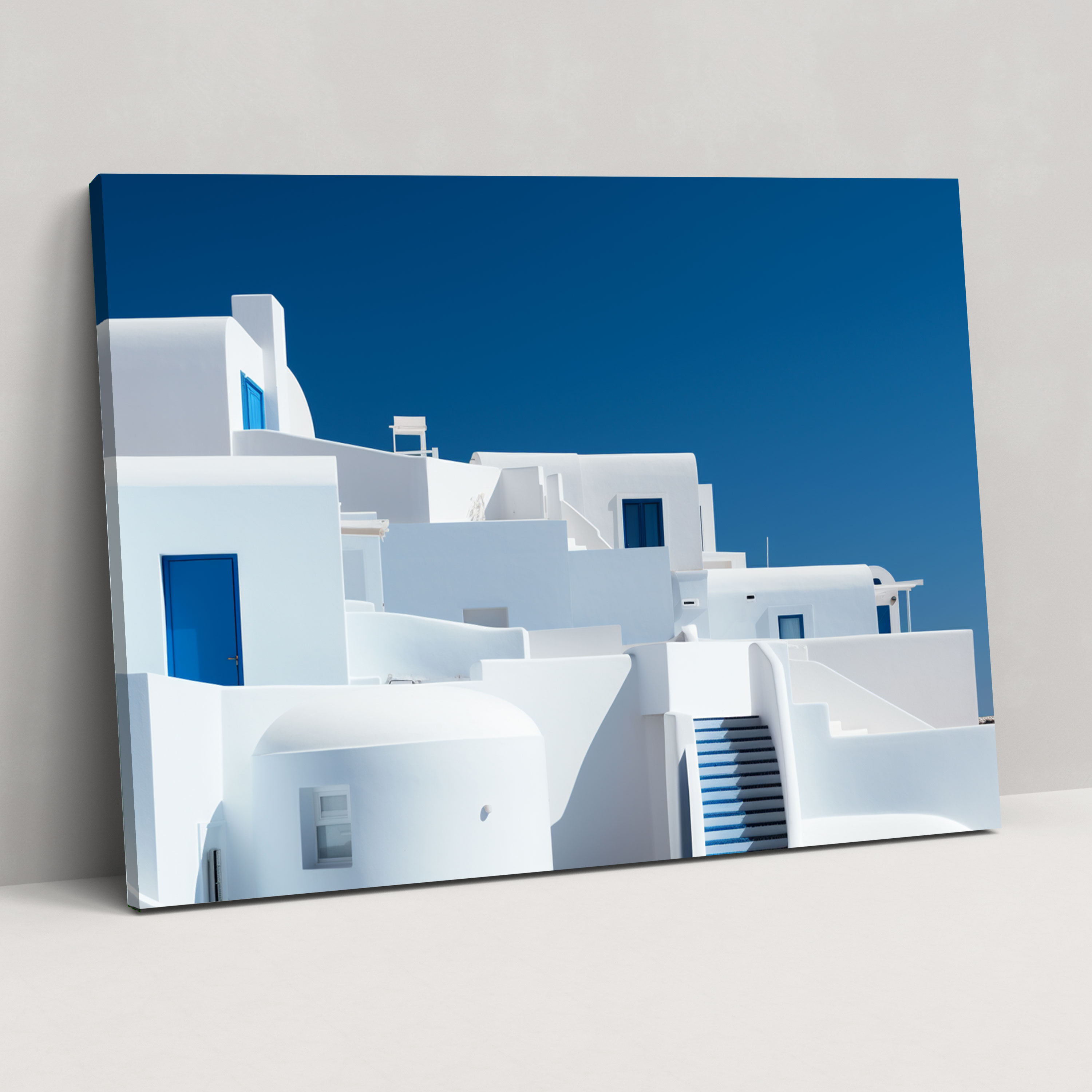 Santorini Wall Decoration - Santorini, Wall Decoration, Minimalist, Canvas Print