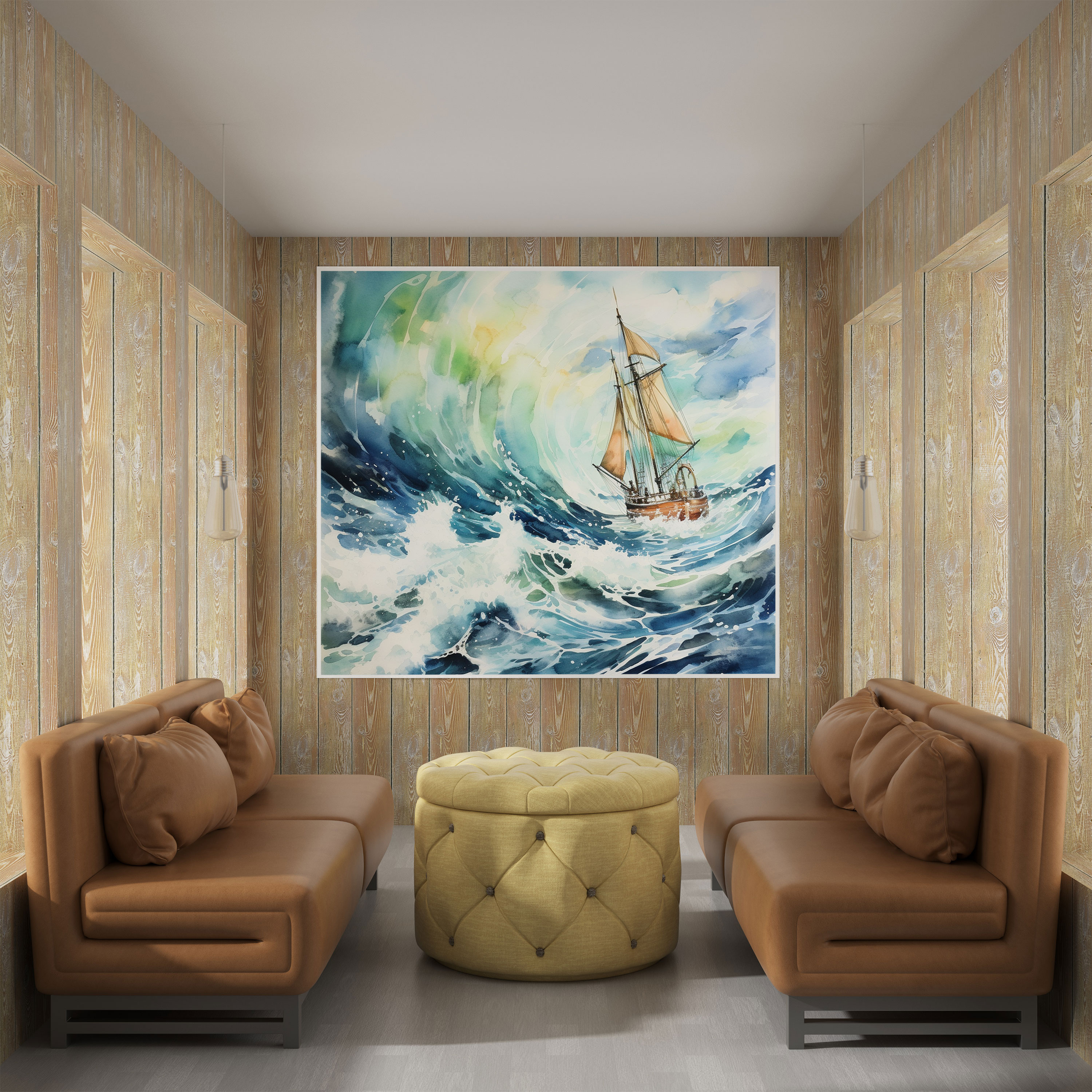 Sailboat Canvas Print - Sailboat, Vibrant Colors, Canvas Wall Art, Sailboat