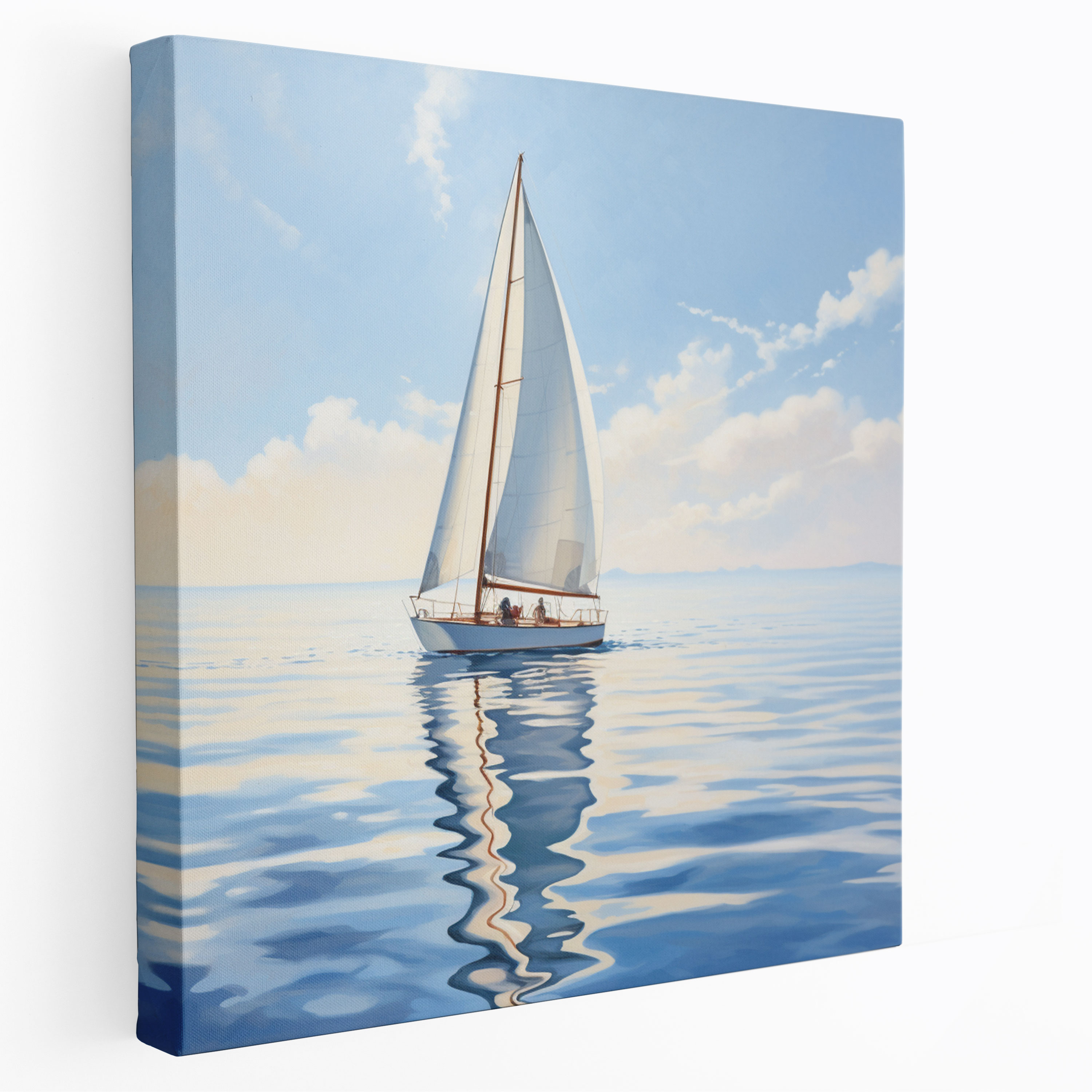 Sailboat Wall Art - Sailboat, Calm Ocean, Wall Decoration, Wall Art