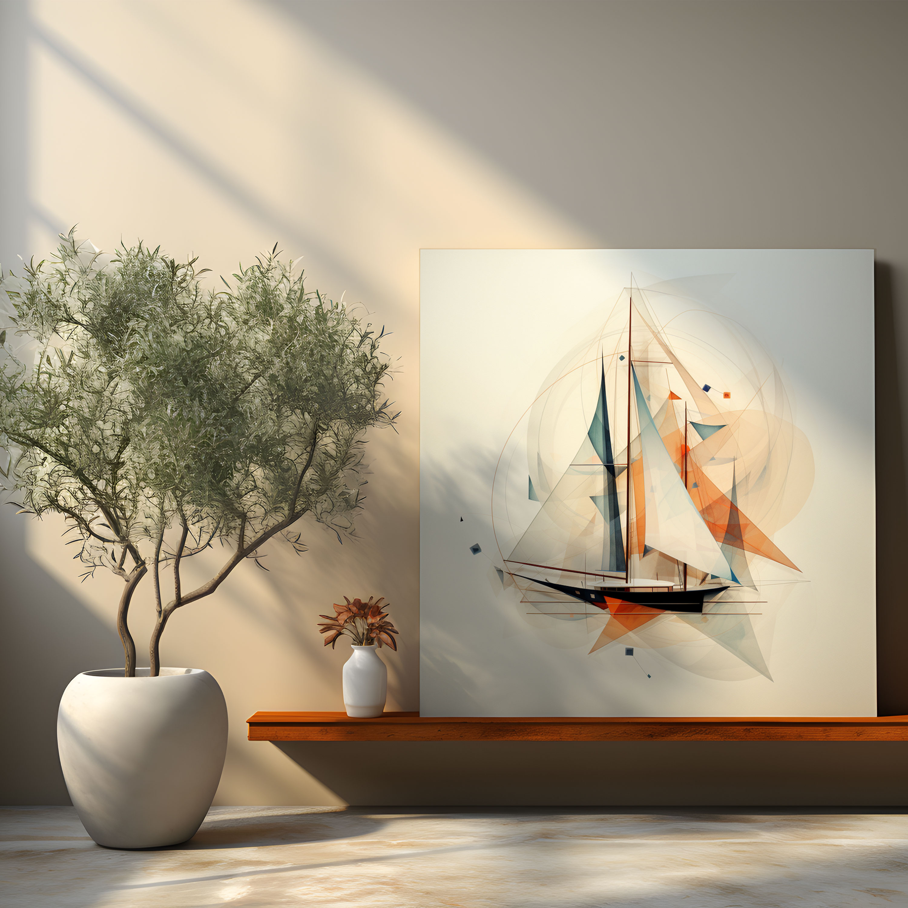 Sailboat Canvas Print - Sailboat, Sailboat, Wall Decoration, Canvas