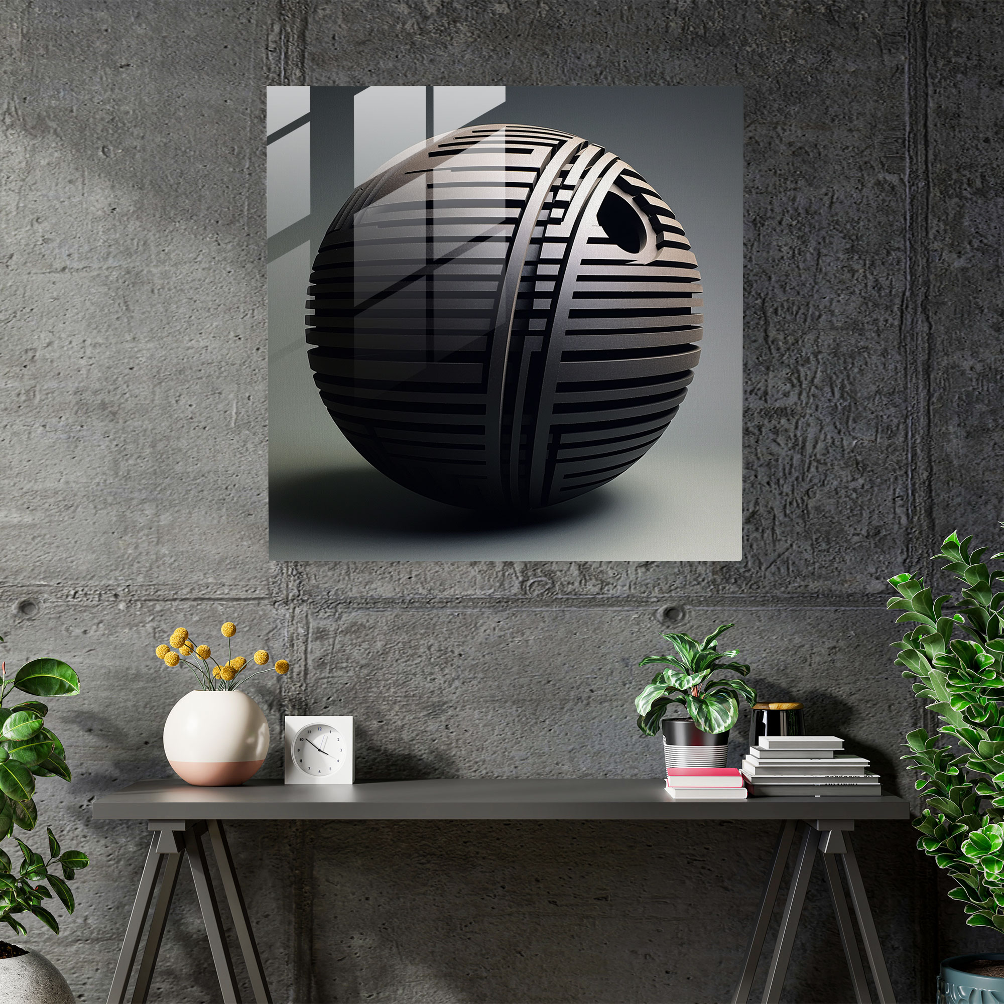 Star Wars Death Star Glass Print - Star Wars, Glass Art, Home Decoration, Wall Decoration