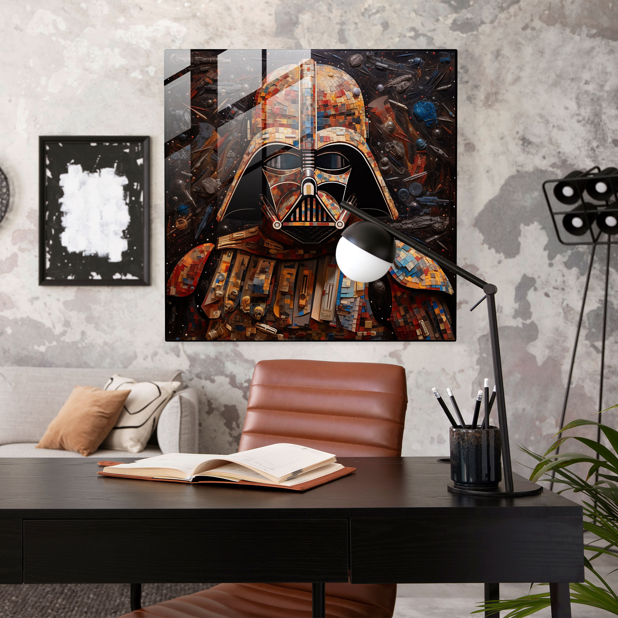 Star Wars Mosaic Glass Print - Star Wars, Glass Wall Art, Modern Art, Wall Decoration