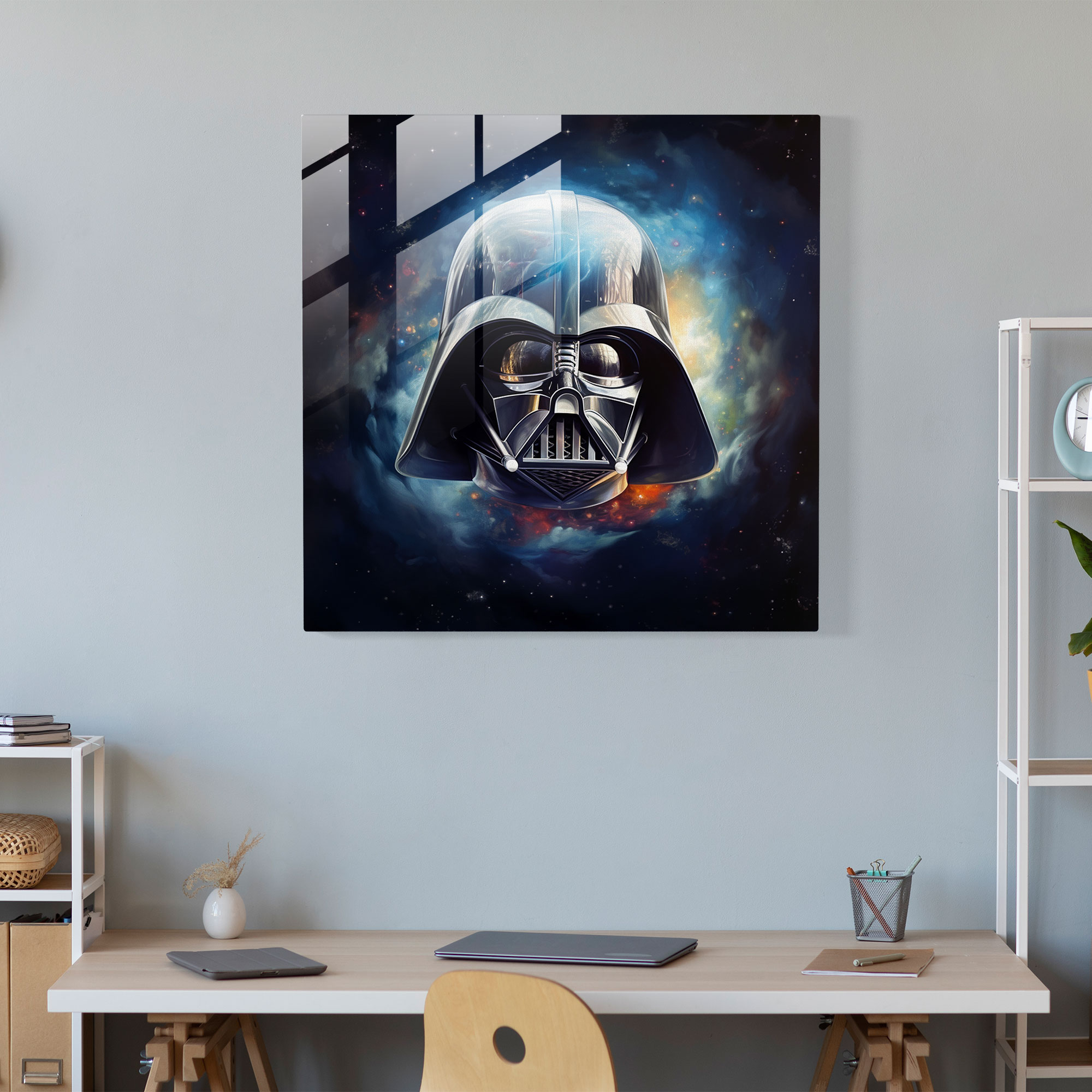 Star Wars Glass Print - Surreal Art - Star Wars, Home Decoration, Wall Decoration, Space