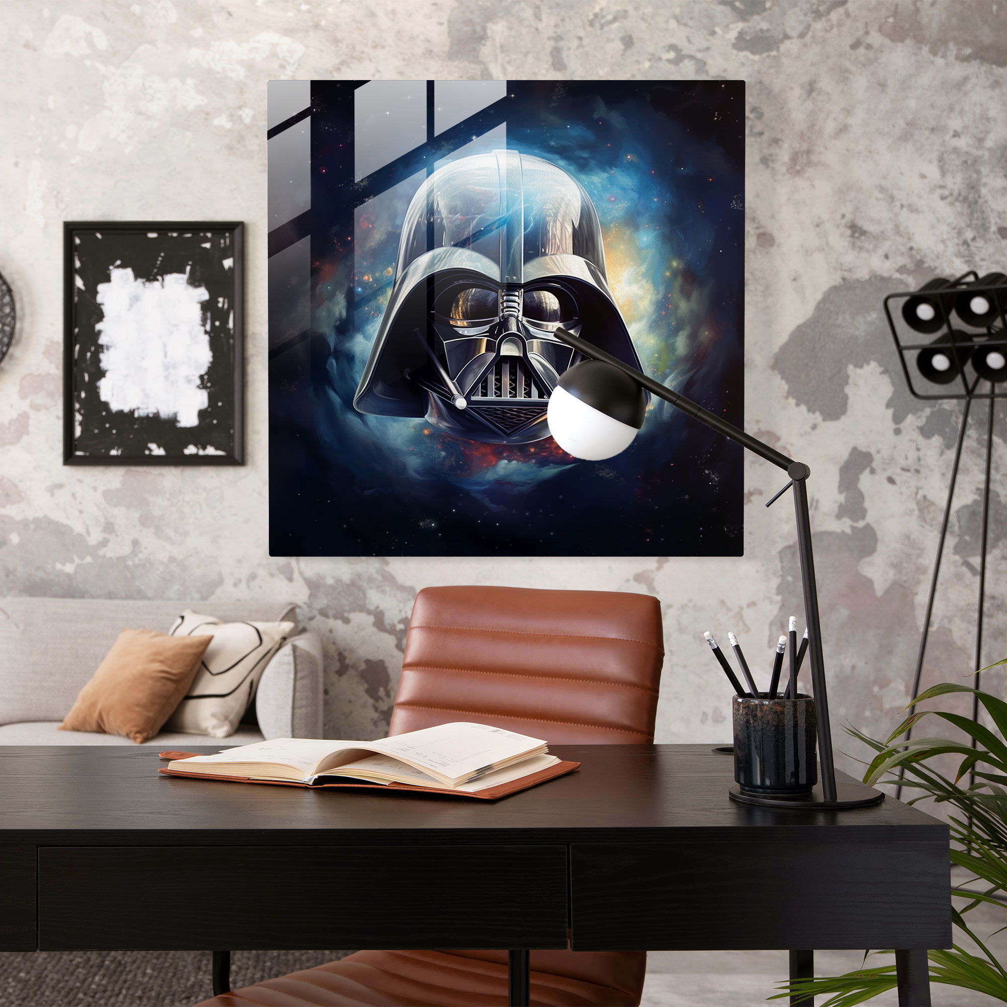 Star Wars Glass Print - Surreal Art - Star Wars, Home Decoration, Wall Decoration, Space