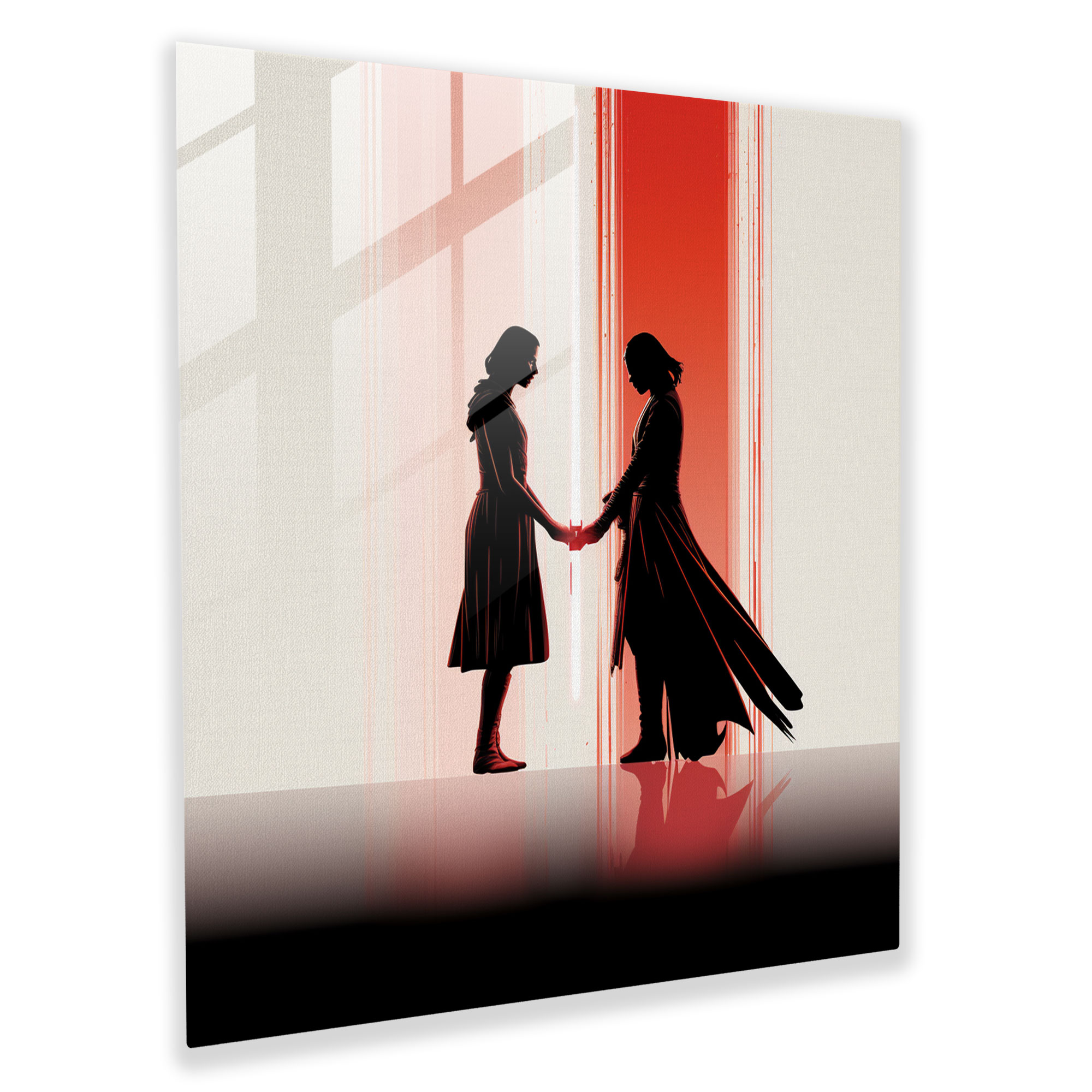 Star Wars Glass Print - Minimalist Art - Star Wars, Home Decoration, Glass Print, Kylo Ren