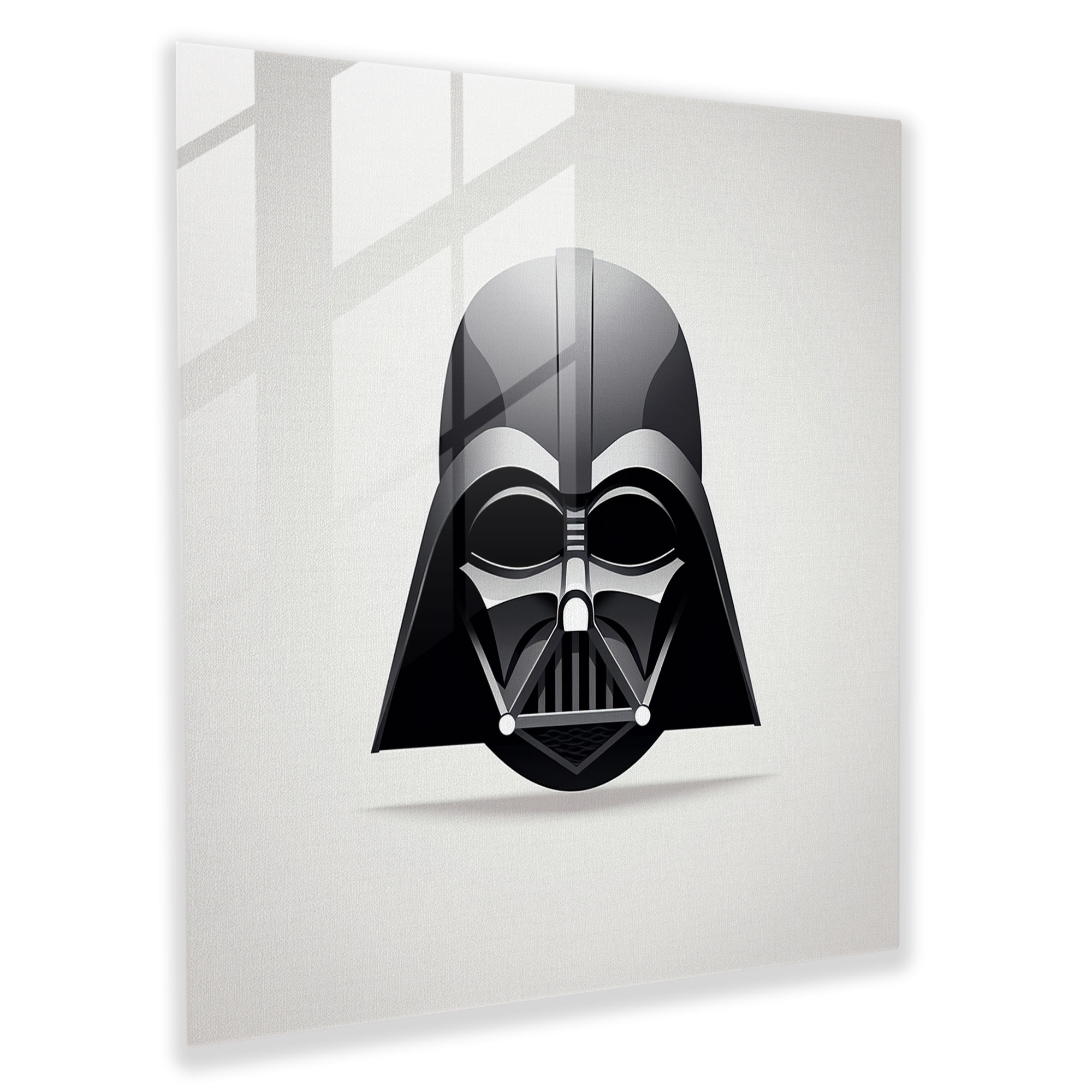 Star Wars Darth Vader Helmet Glass Print - Star Wars, Home Decoration, Star Wars, Darth Vader