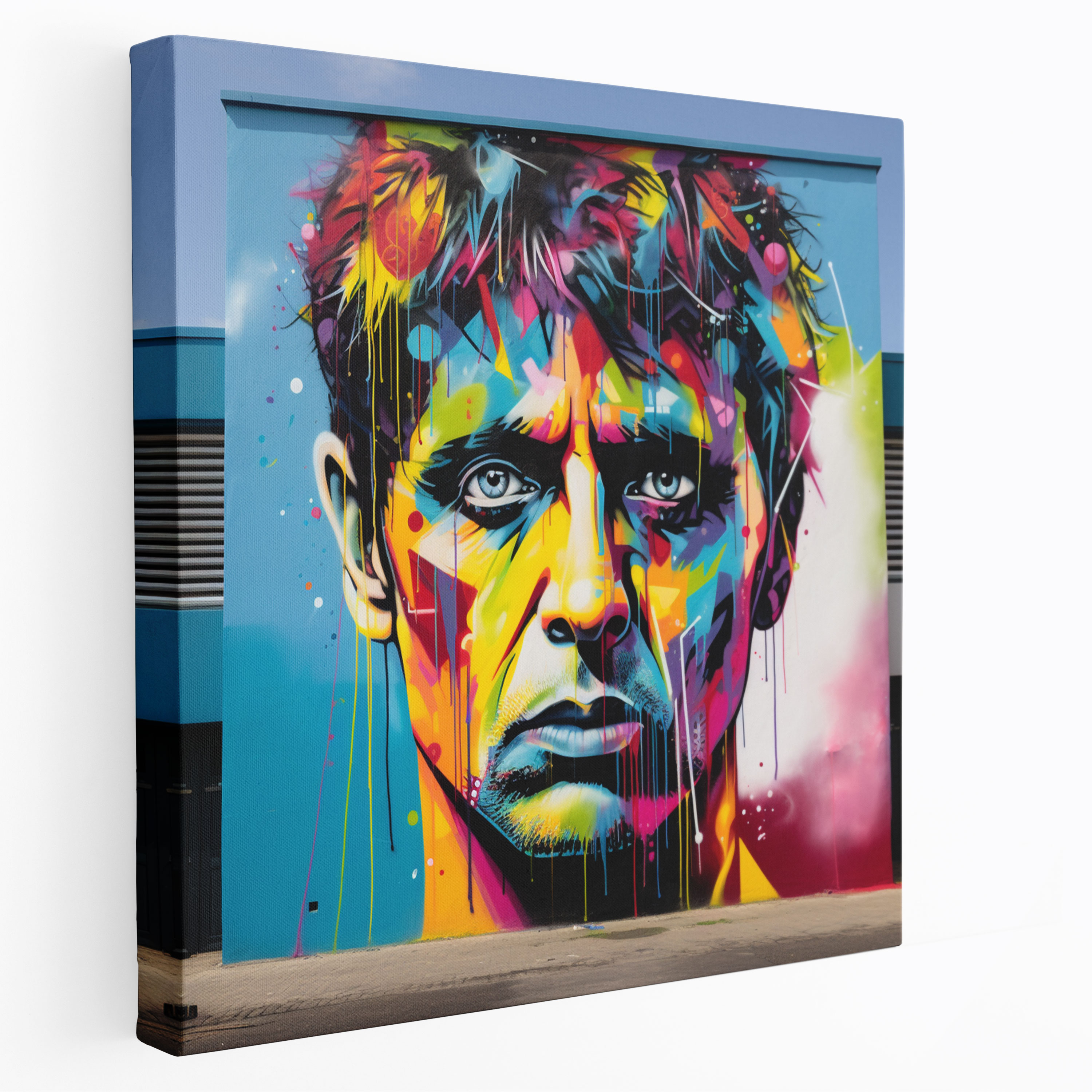 Scarface Canvas Print - Scarface, Scarface's Face, Canvas, Mural