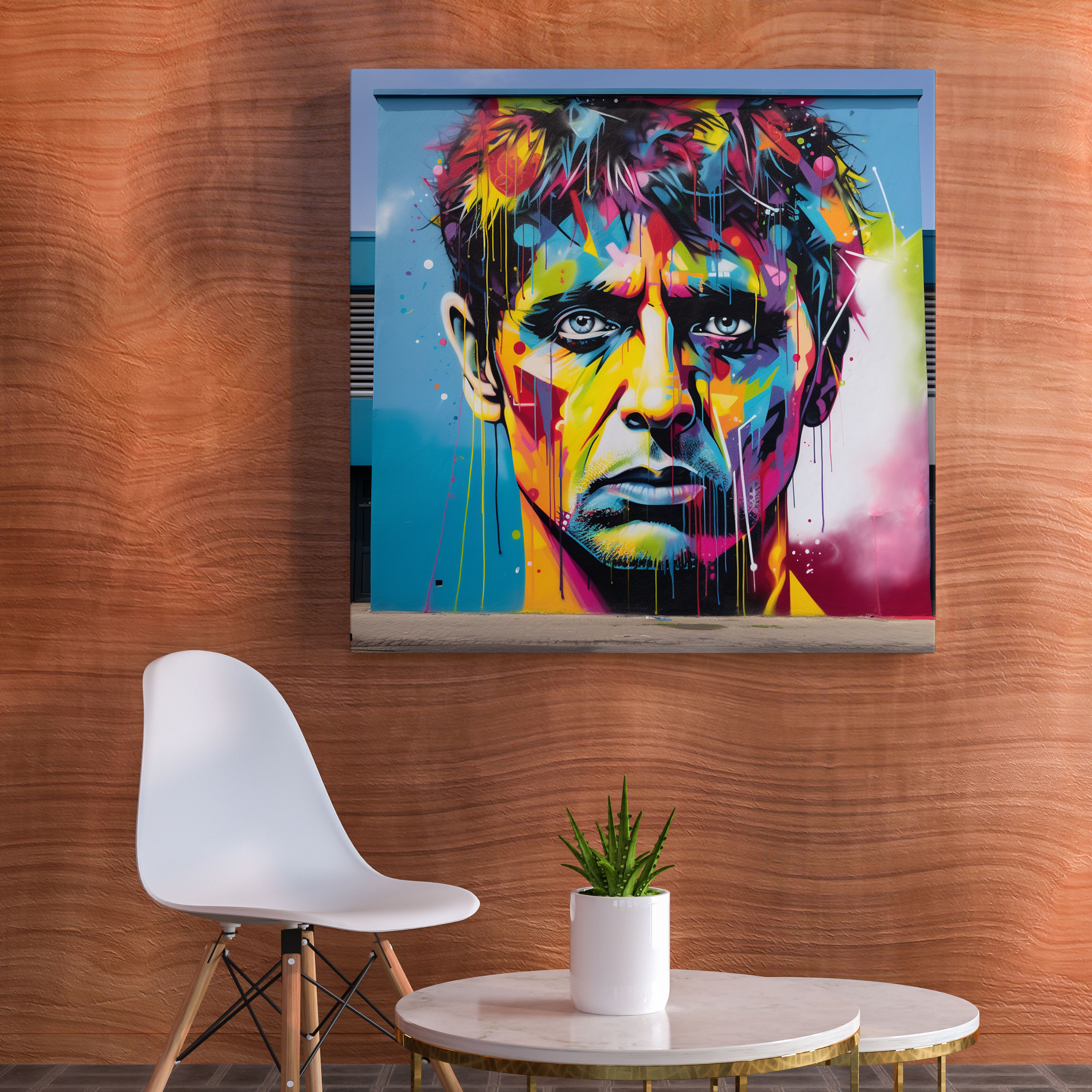 Scarface Canvas Print - Scarface, Scarface's Face, Canvas, Mural
