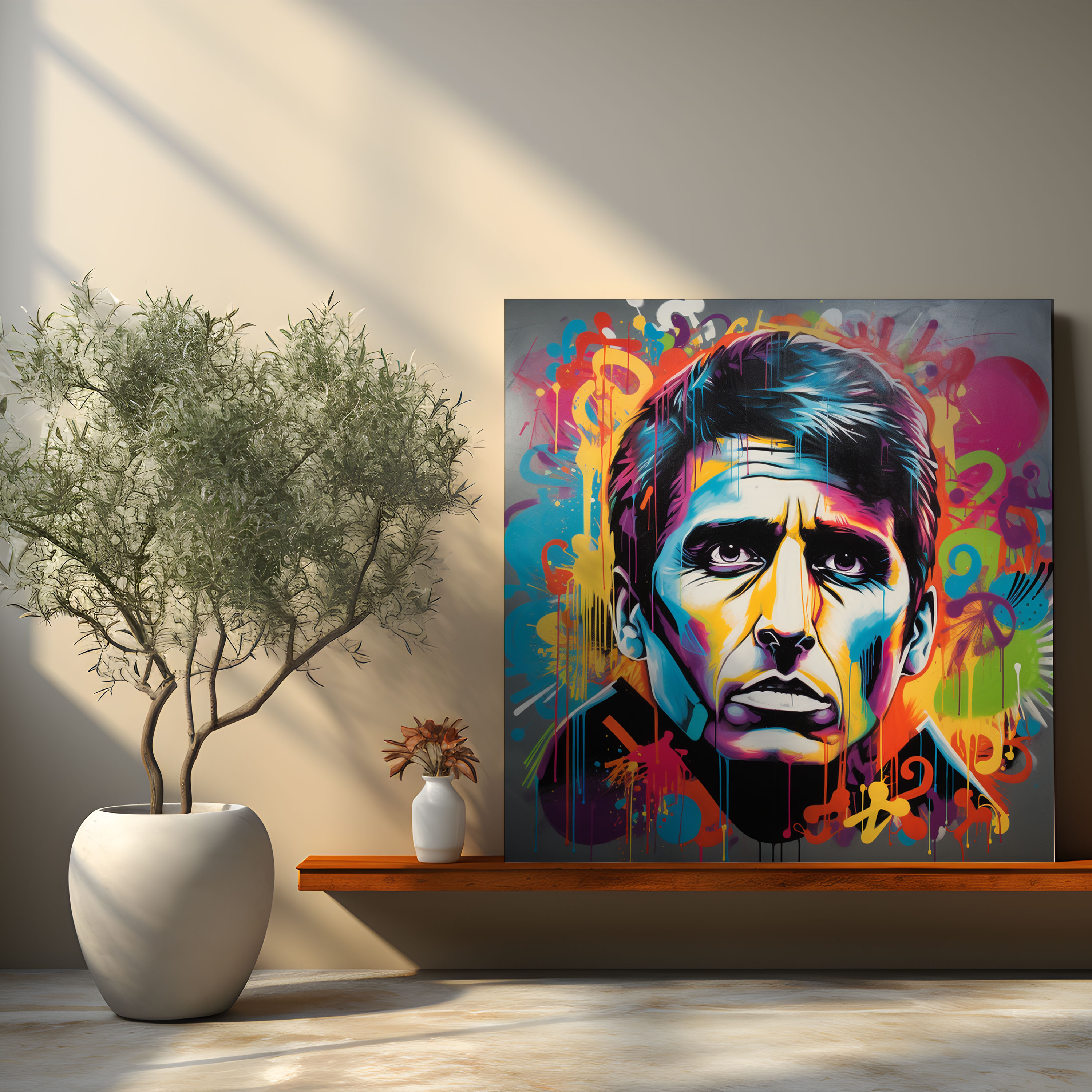 Scarface Wall Art - Scarface, Graffiti Art, Home Decoration, Wall Decoration